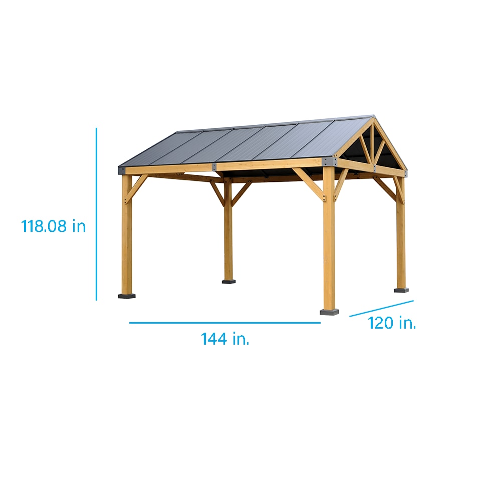 Style Selections TPGAZ2241 Wood-Resin-Gazebos - View #2