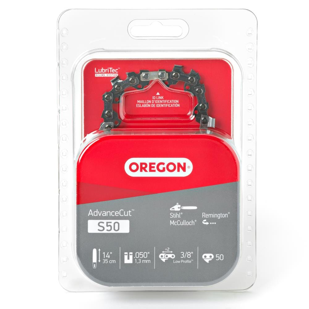 Oregon S50 S50 50 Link Replacement Chainsaw Chain For 14-in , 0.05-in Gauge , 3/8-in Pitch