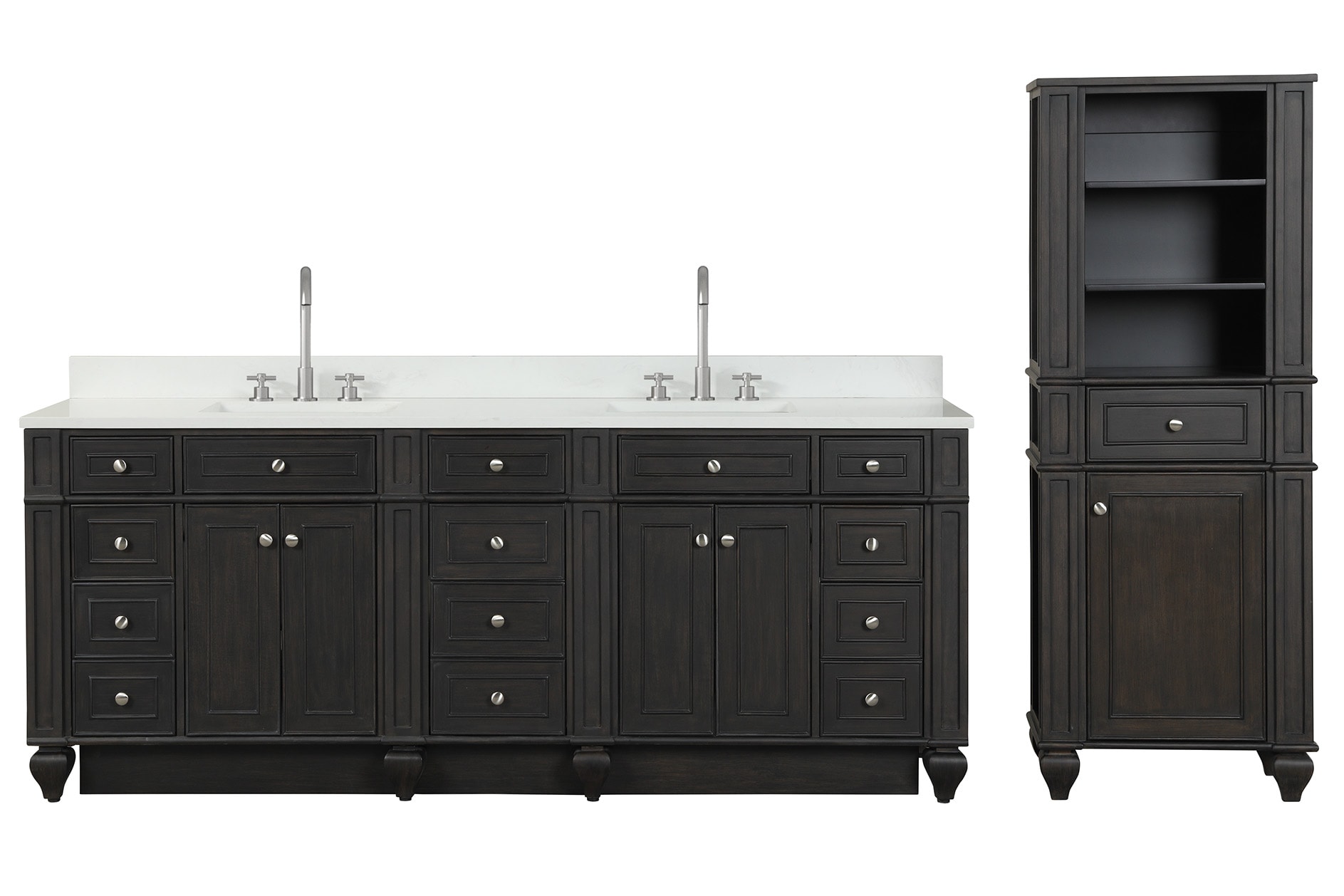 Design Element WN-84-BR Bath-Vanity-Combo - View #6