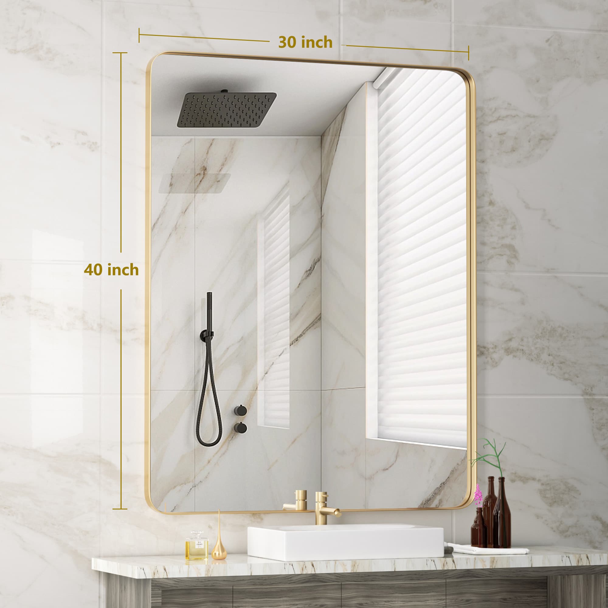 Clavie LS-30401-SRGD Decor-Mirrors - View #7