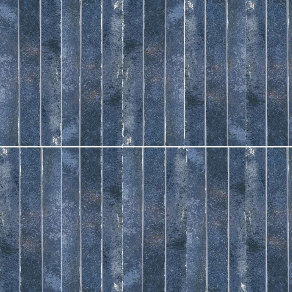 The Tile Life SGLOW0218IB Sample - Aria Indigo Blue 2-in x 18-in Glossy Porcelain Subway Floor and Wall Tile