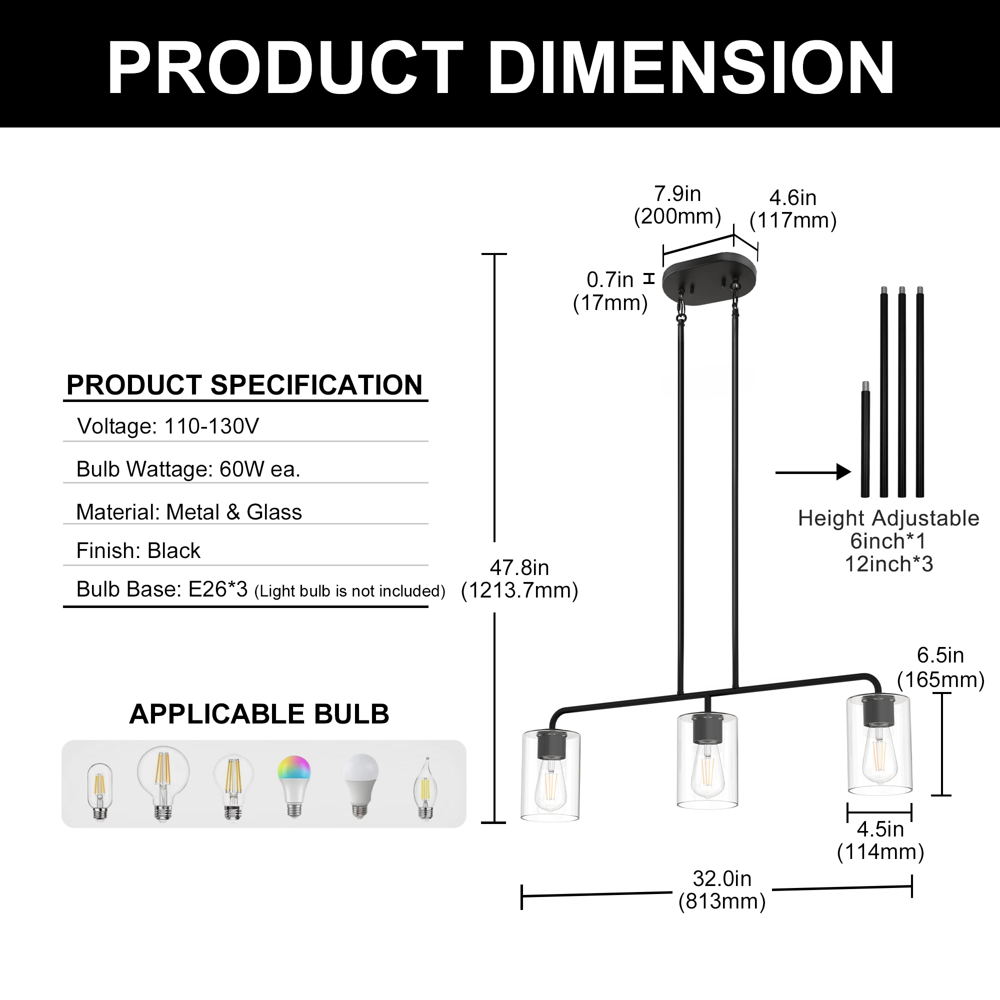 YANSUN LA-ZY-IP15601CBL-11 Pendant-Lights - View #4