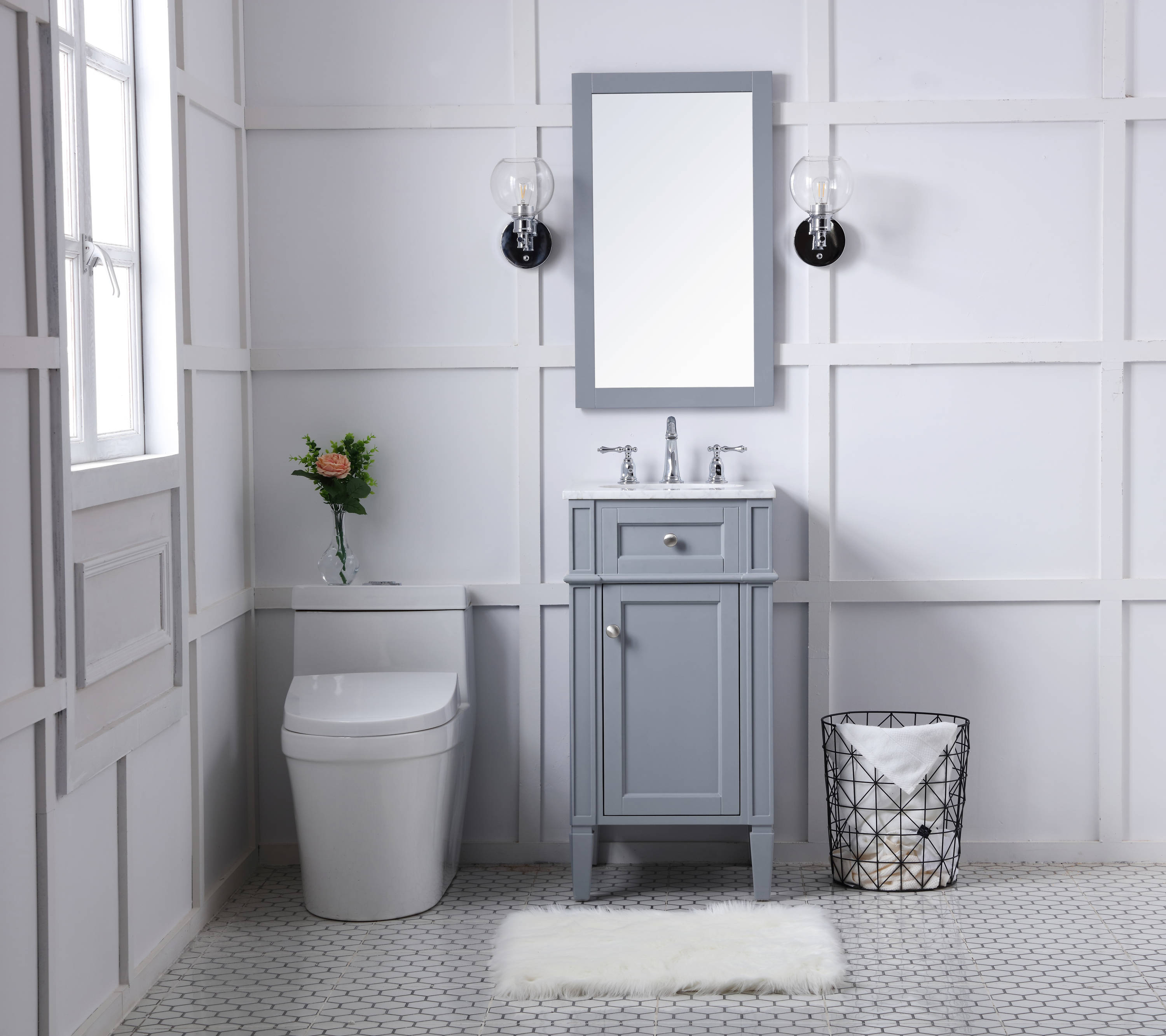 Elegant Decor HF37554GR Bath-Vanity-Combo - View #8