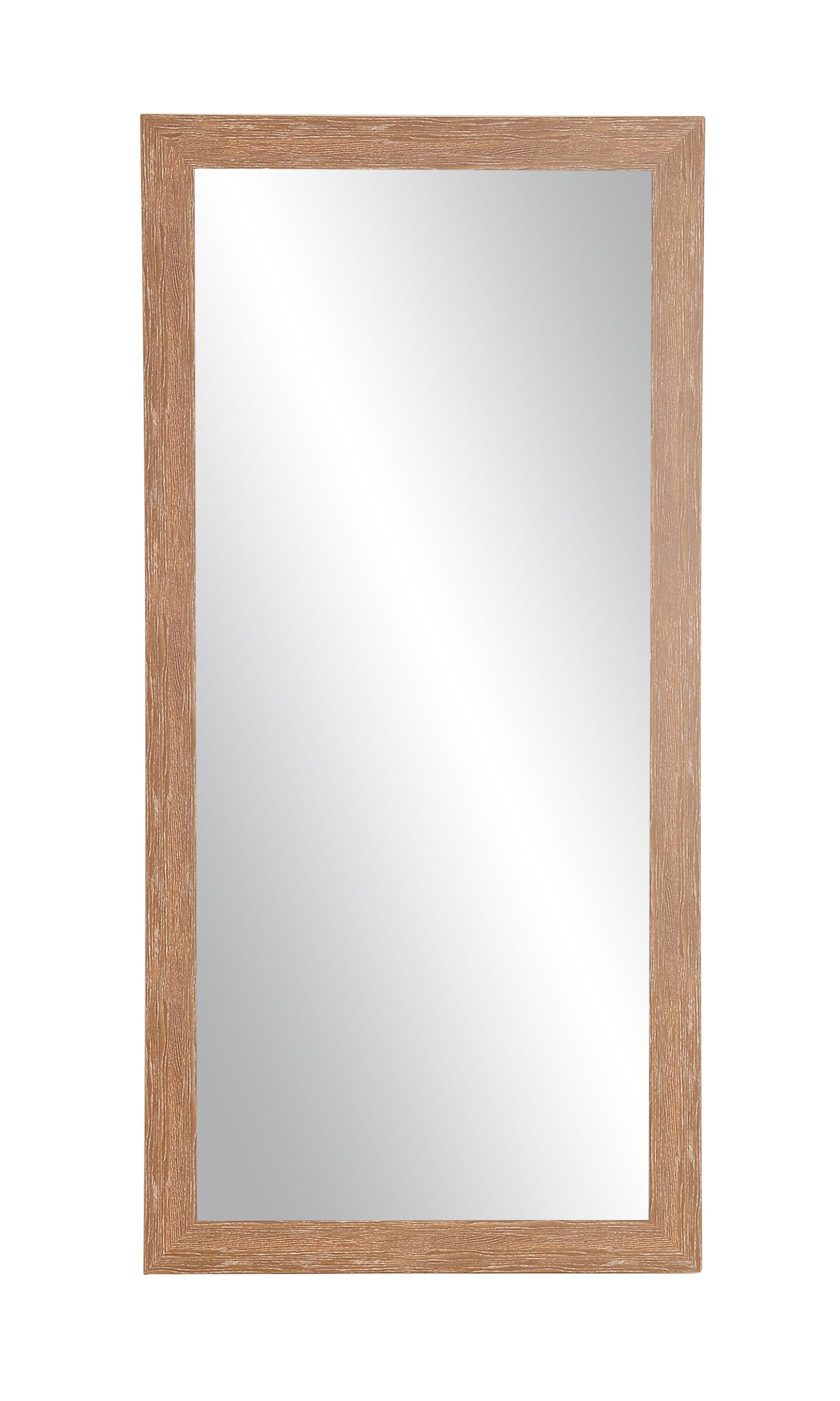 BrandtWorks AV88TALL 32-in W x 65.5-in H Rectangle Copper/Grain Framed Full Length Vanity Mirror