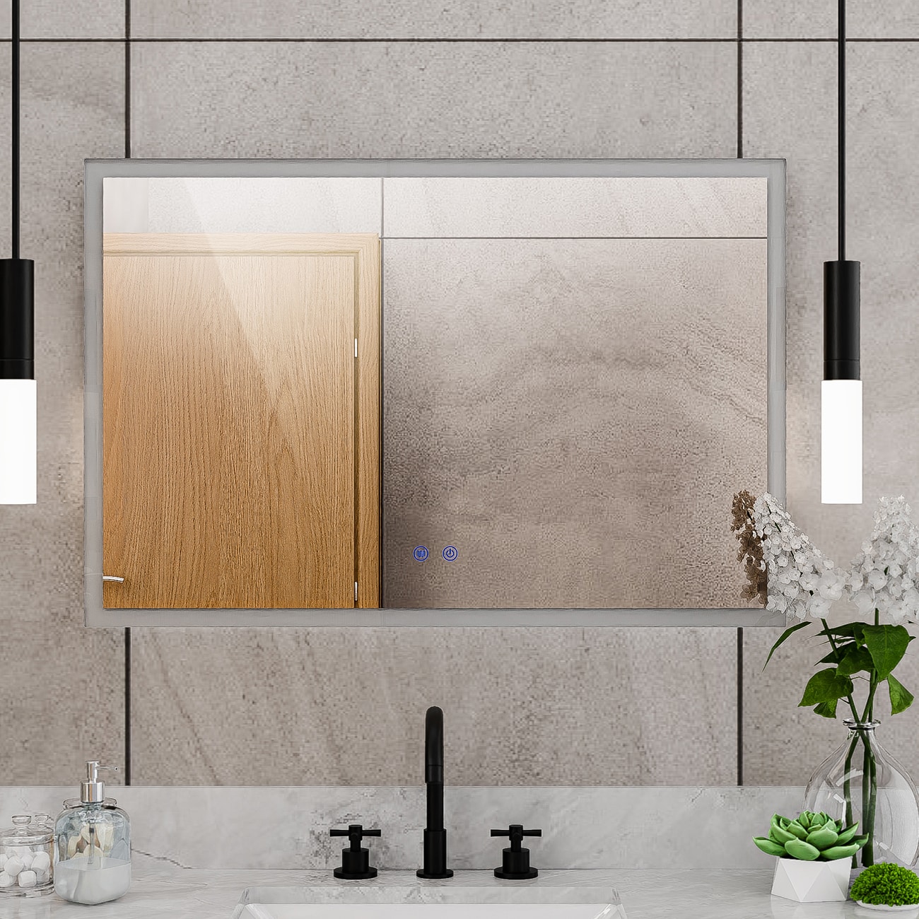 DreamLine LMBL2436R Framed-Bath-Mirrors - View #3
