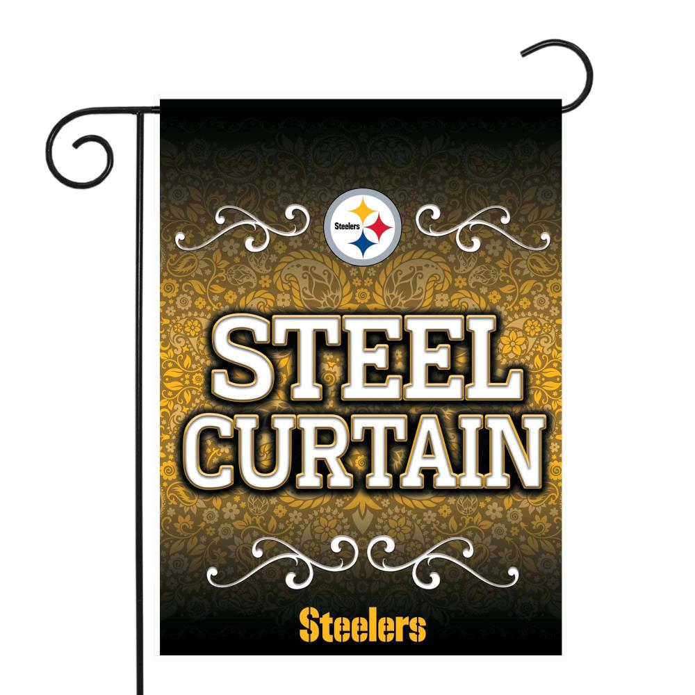 Rico Industries NFL Football Pittsburgh Steelers Personalized Garden Flag