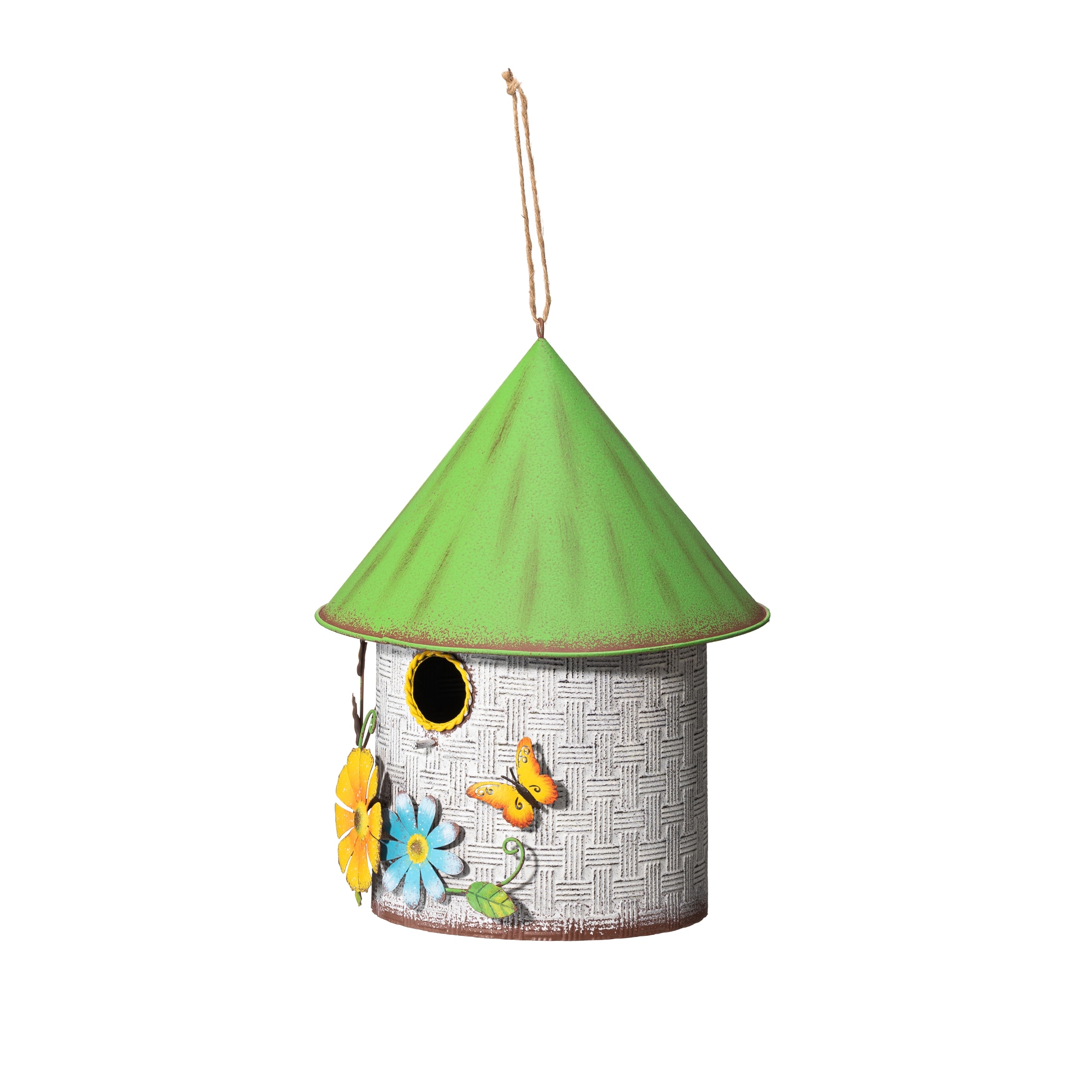 Glitzhome 2003100063 11-Inches H Multi Metal Variety Decorative Bird House