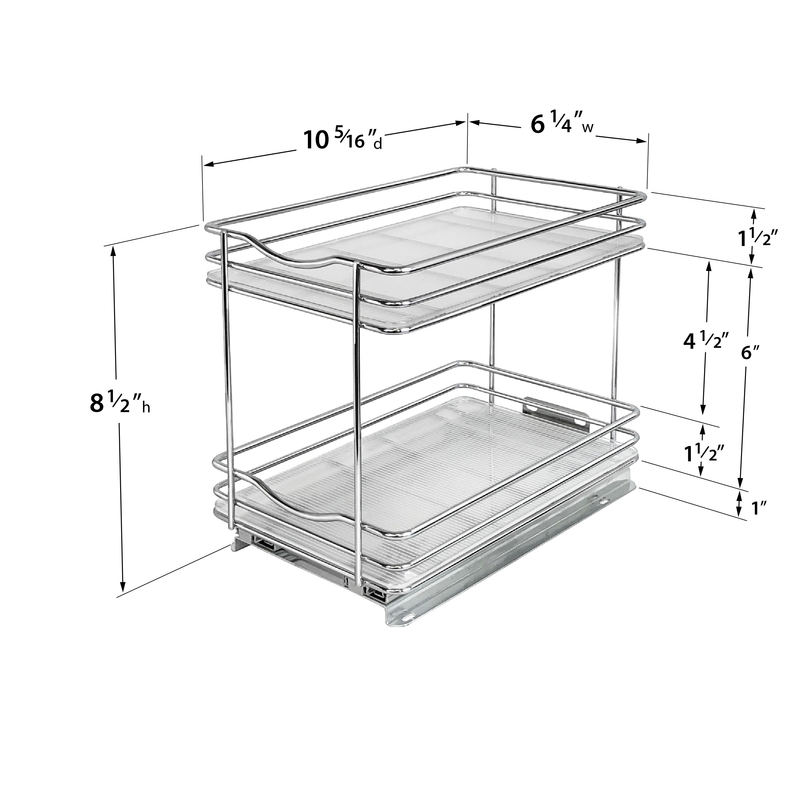 Lynk Professional Slide Out Spice Rack in the Cabinet Organizers ...