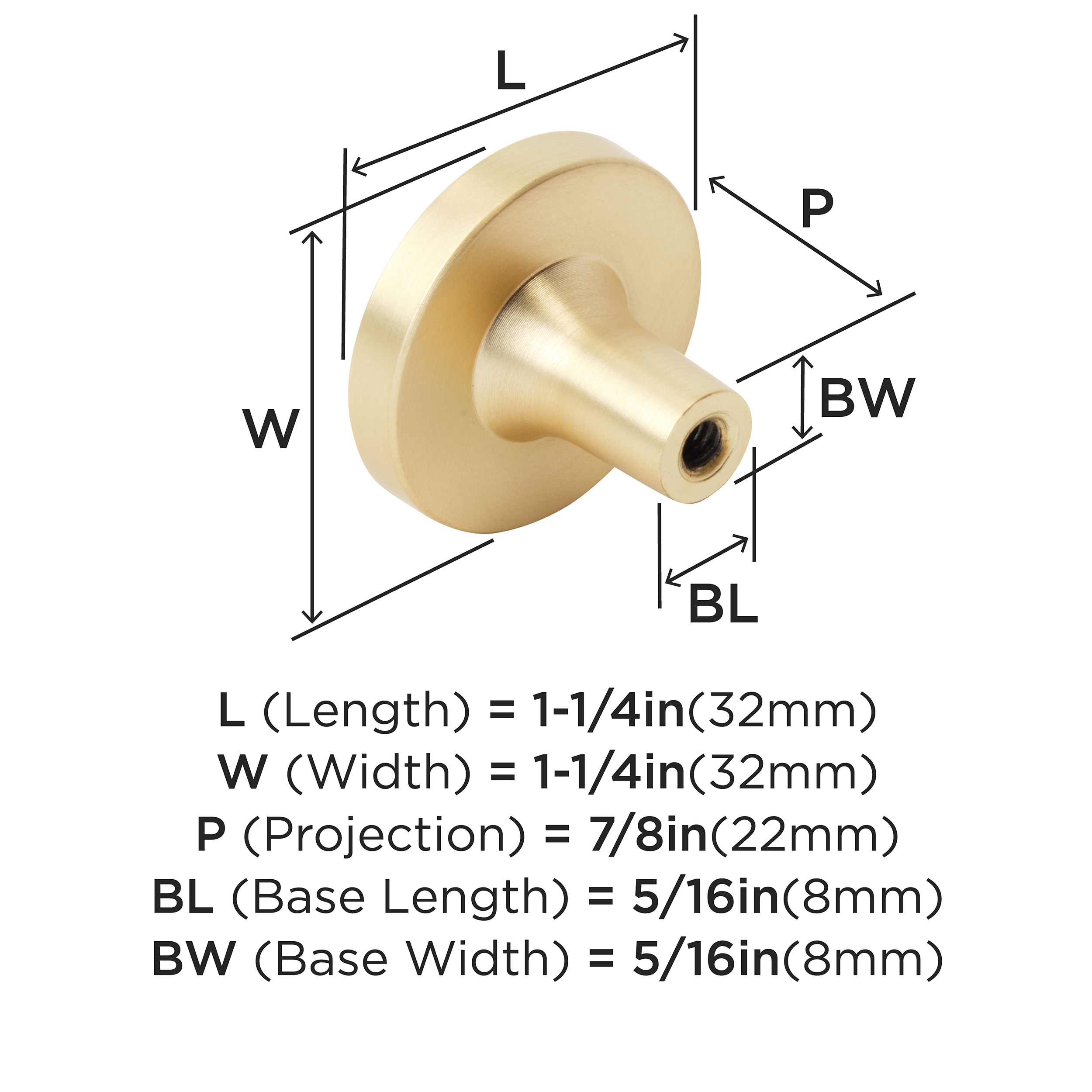 Amerock 2PK36971MOP Cabinet-Knobs - View #4
