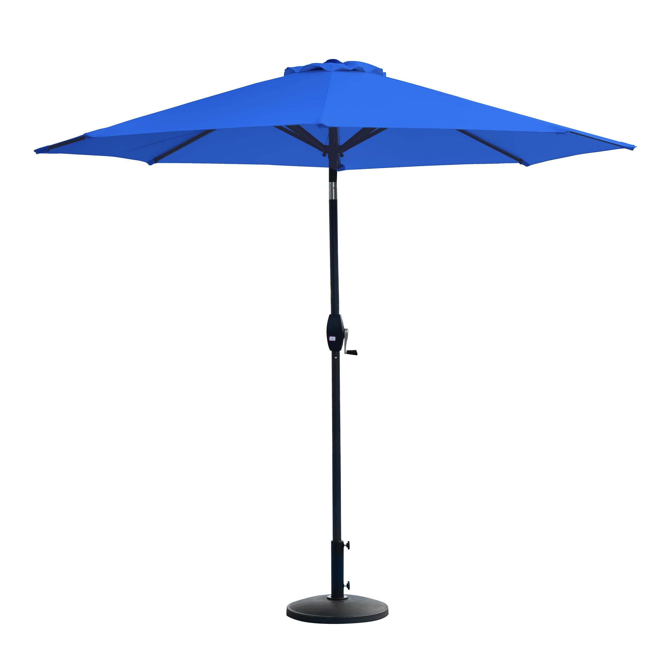 Westin Furniture 9806092-OS5002 9-Feet Steel Blue Push-button Tilt Garden Patio Umbrella with Base