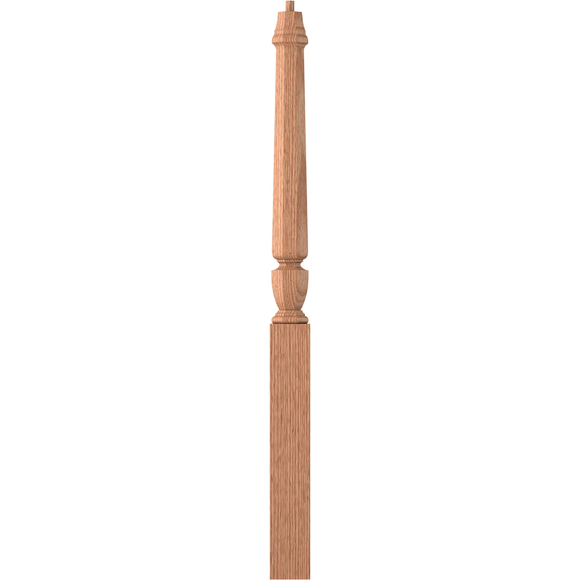 L.J. Smith Stair Systems LJP-30148-O Regent 3.5-in x 50-in Unfinished Red oak Starting Stair Newel Post