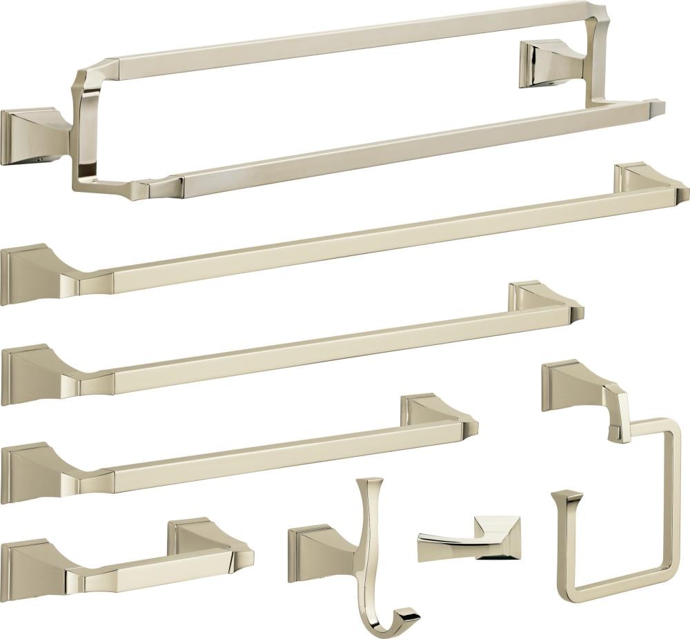 Dryden Double Robe or Towel Hook in Polished Nickel