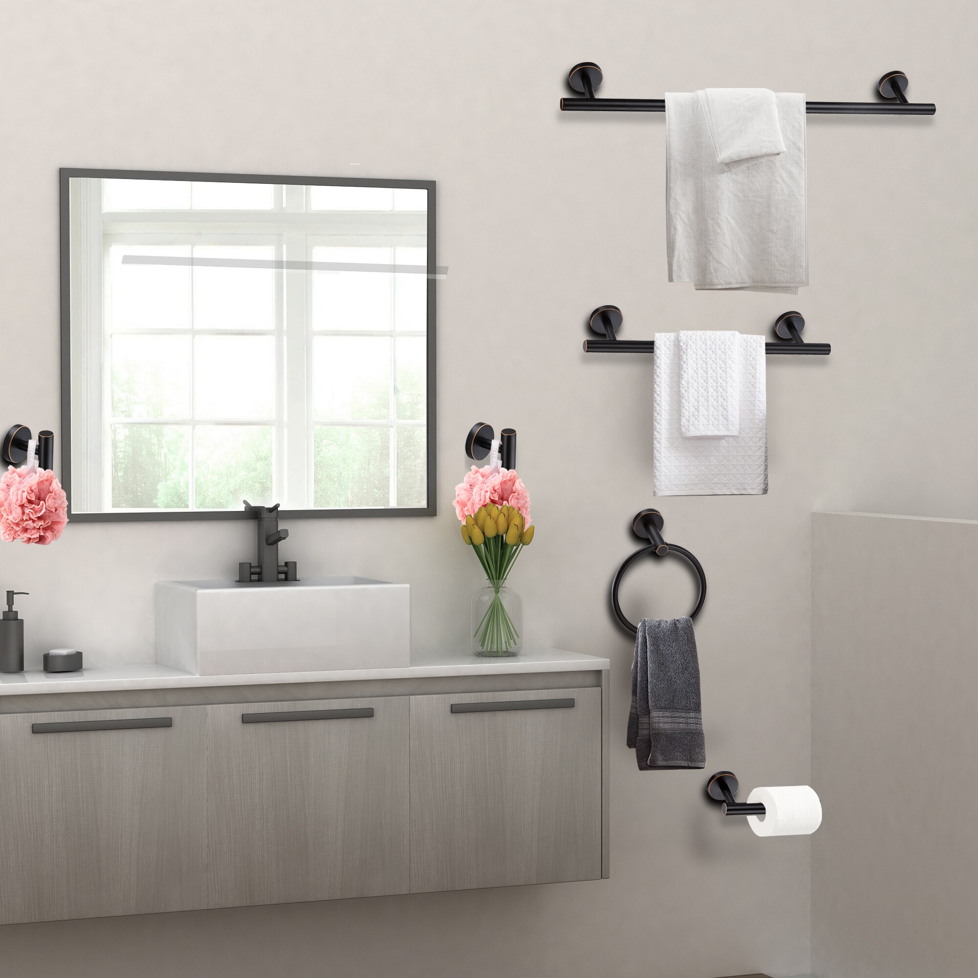 FAYMART LIGHTING FLB2416989-TB-ORB Decorative-Bath-Hardware-Kits - View #9