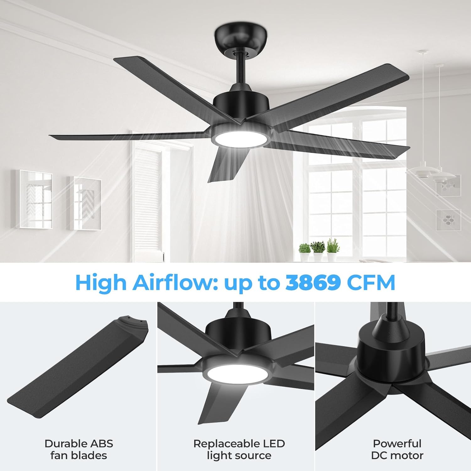 LUXEYARD DS-J-DRP526337 Ceiling-Fans - View #3