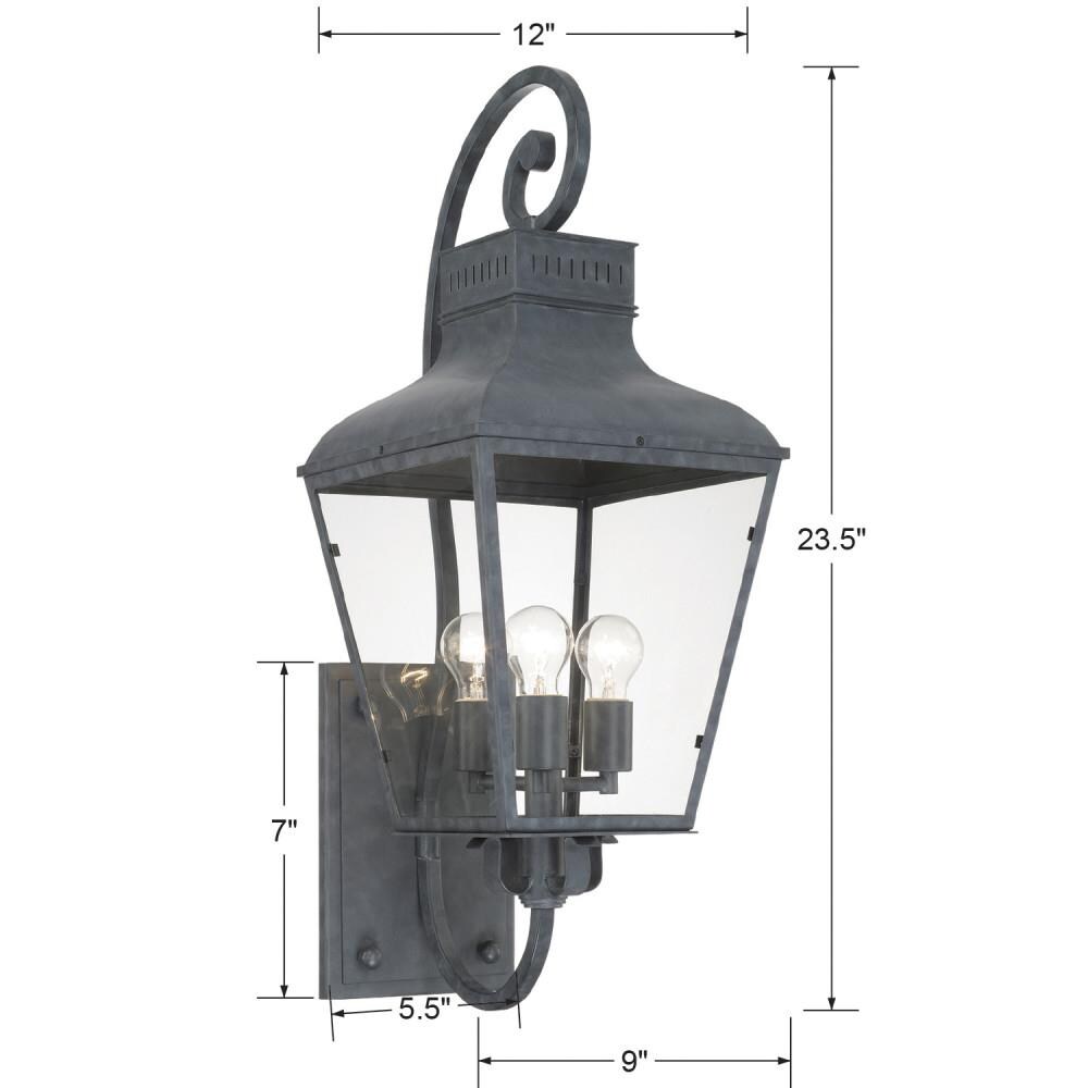 Crystorama DUM-9803-GE Outdoor-Wall-Lighting - View #4