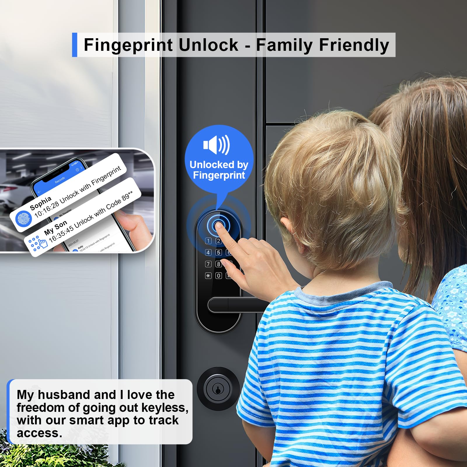 Afoxsos LAF0719F486 Electronic-Door-Locks - View #2