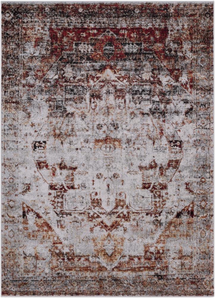 Surya SRP1010-5373 Serapi 5 x 8 (ft) Polypropylene Burgundy Rectangular Indoor Border Oriental Area rug