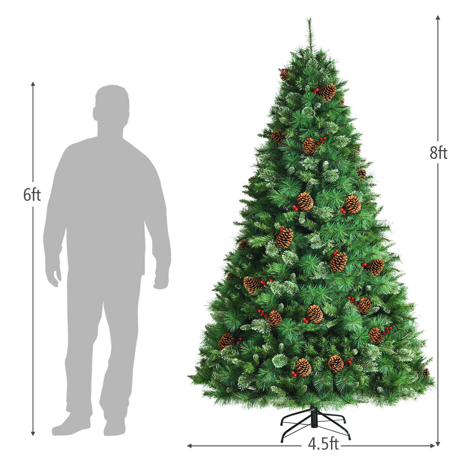 Forclover HYC-CM730C Artificial-Christmas-Trees - View #7