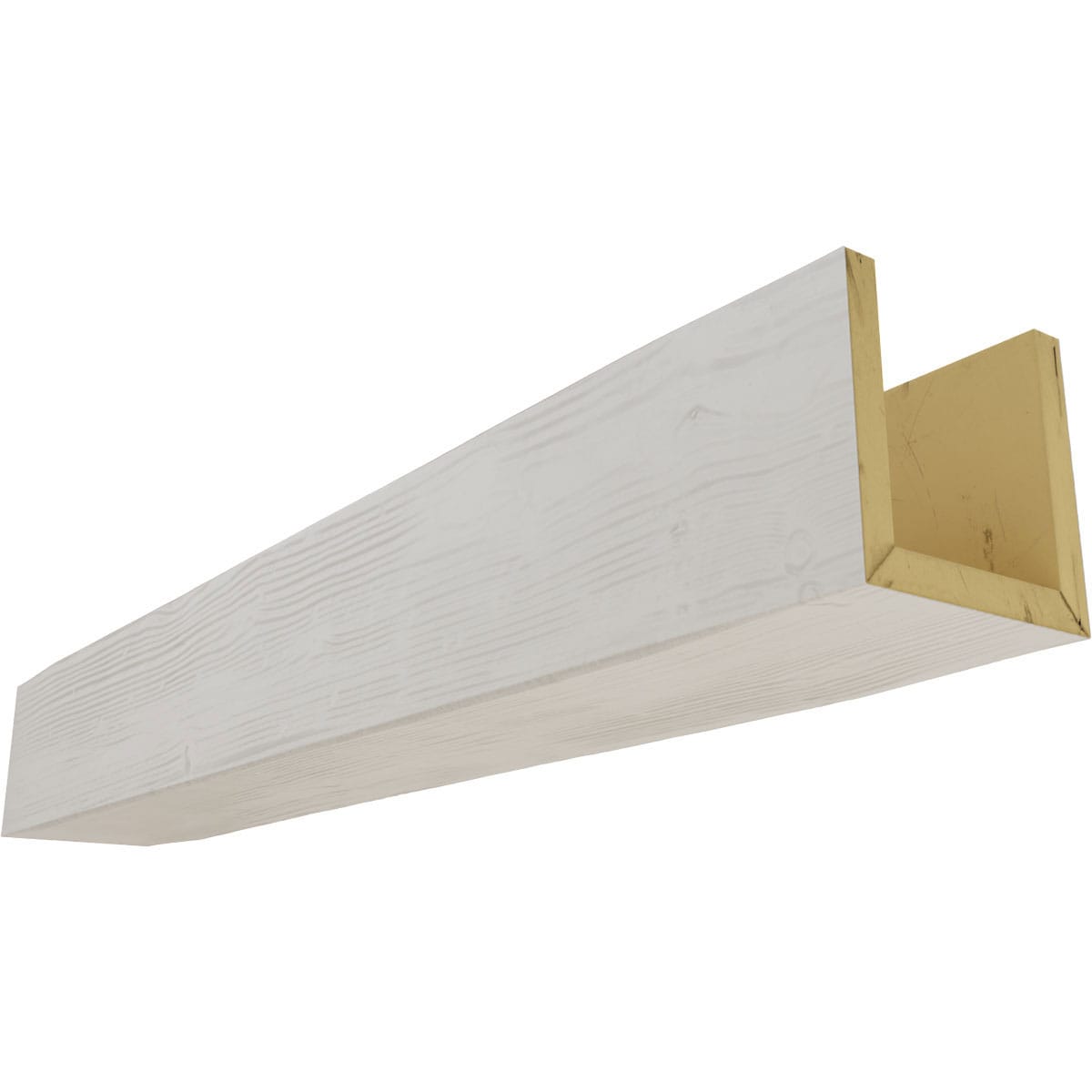 Ekena Millwork BMSD3C0060X040X240UN Sandblasted 1-in x 6-in x 240-in Factory Prepped Finished Polyurethane U-Shaped Decorative Beam