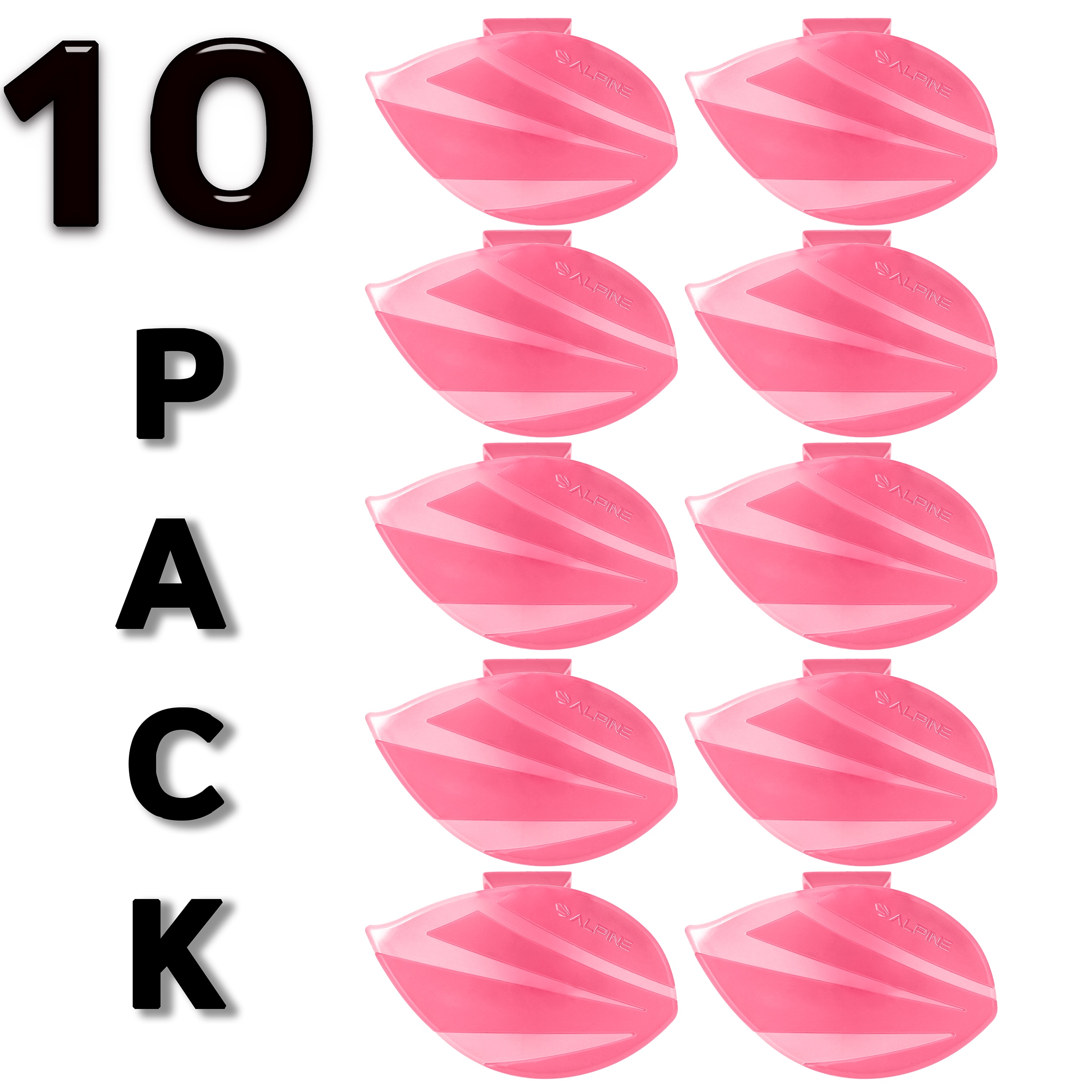 Alpine Industries ALP4222-CHERRY Pink Cherry Toilet Bowl Air Freshener Clip 10-Pack