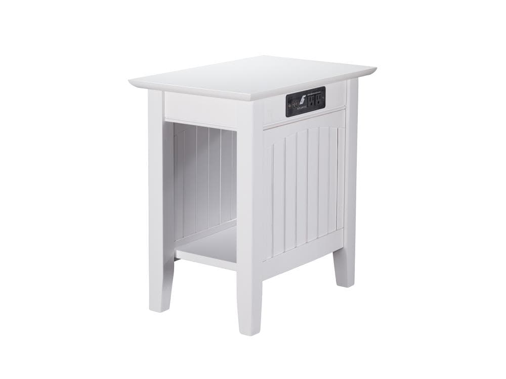 nantucket end table white