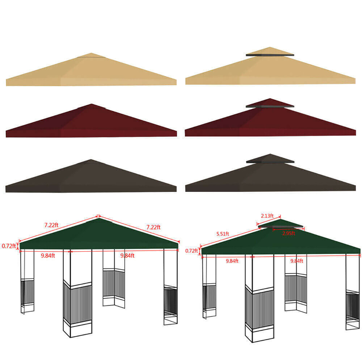 Gaierptone B230509-51 Gazebo-Parts-Accessories - View #4
