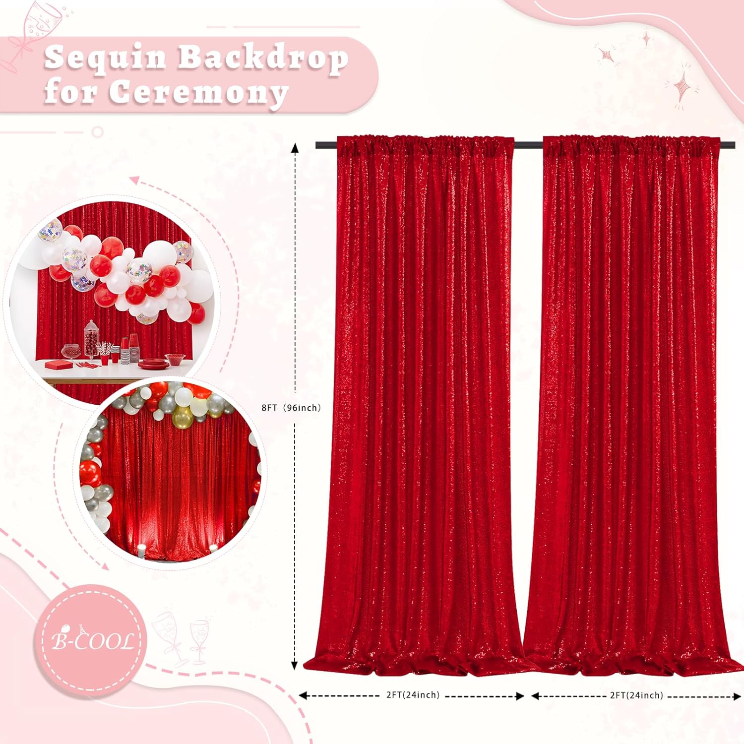 B-Cool B07RZXW2DD curtains - View #5