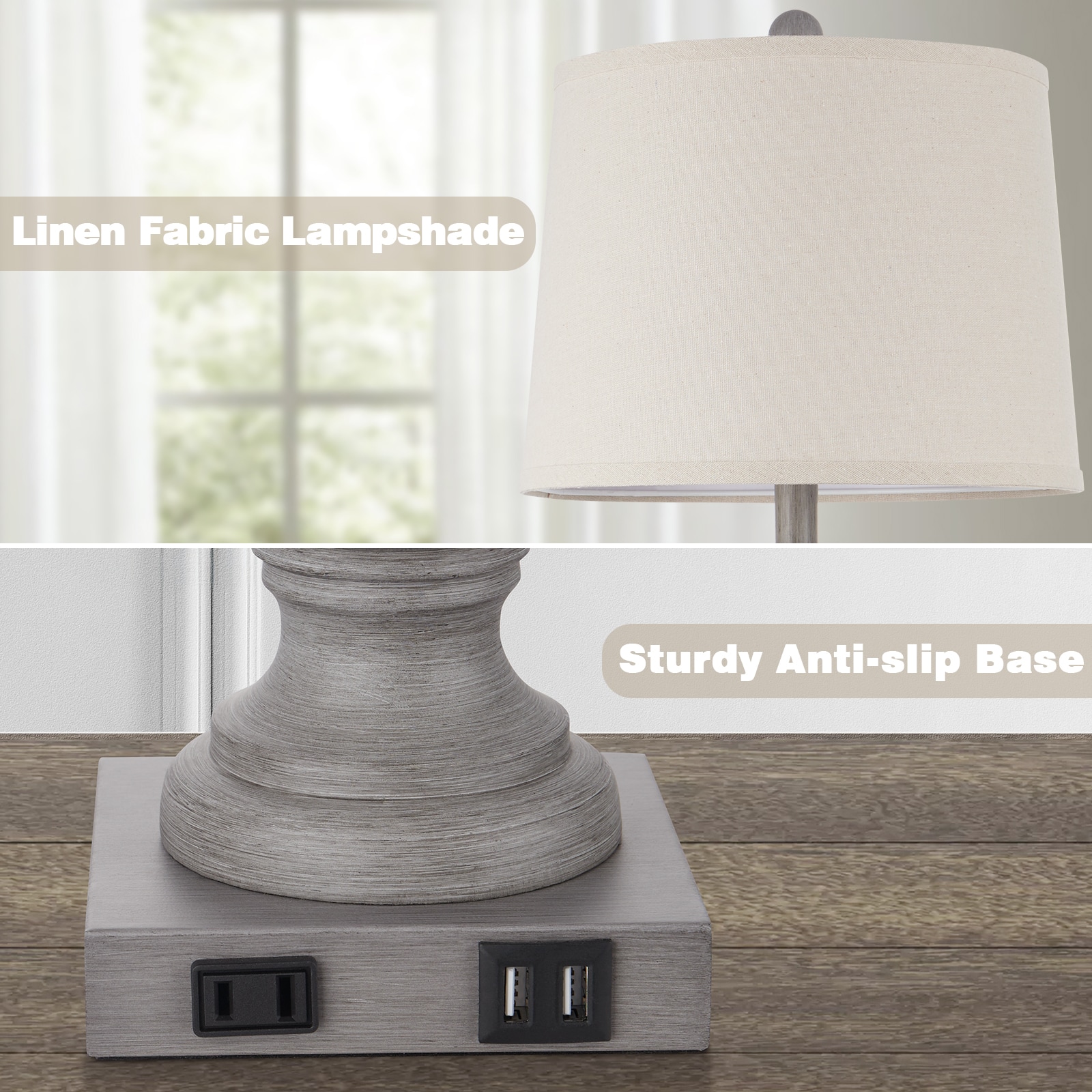 UrFurnishings TD-201 Table-Lamps - View #3