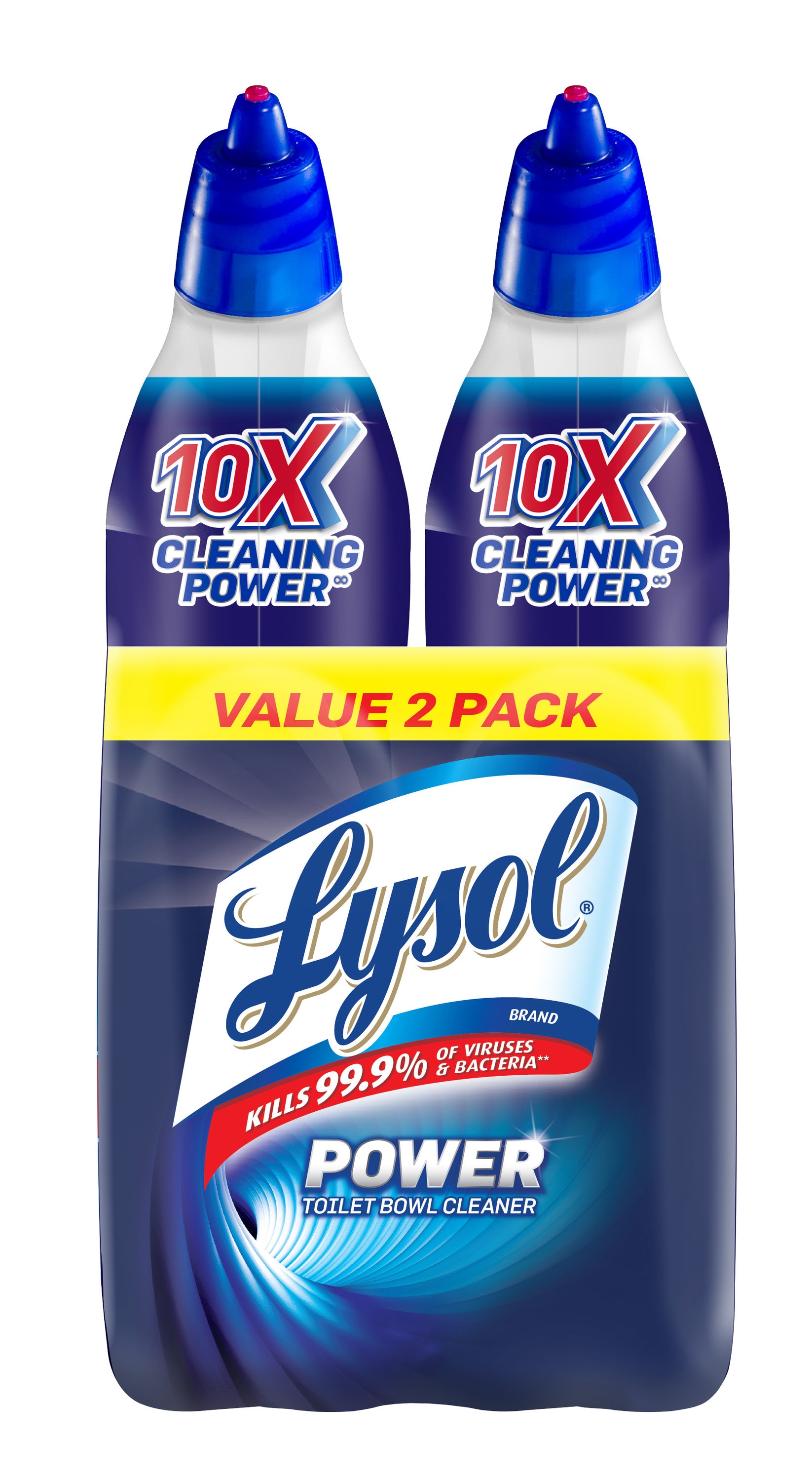 Lysol Power Toilet Bowl Cleaner Gel, For Cleaning and Disinfecting, Stain  Removal, 24oz