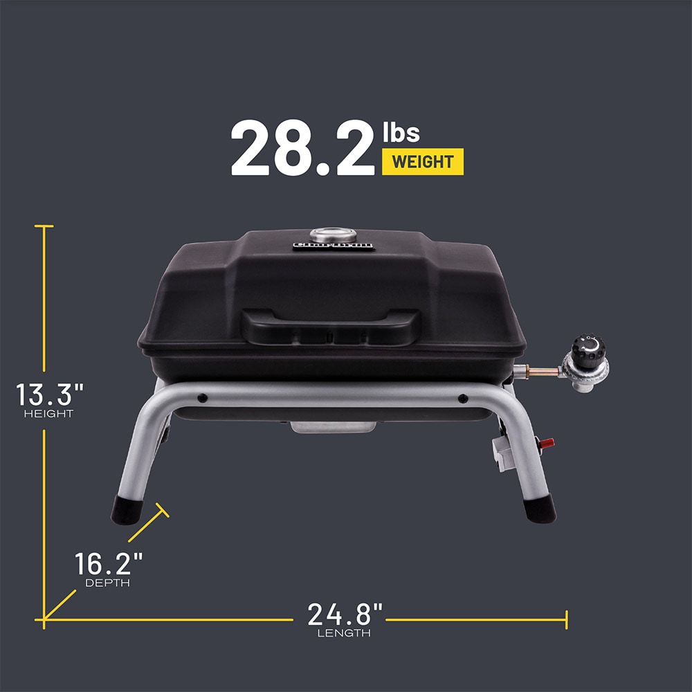 Char-Broil 240-Sq in Black Portable Gas Grill in Portable Grills department at Lowes.com
