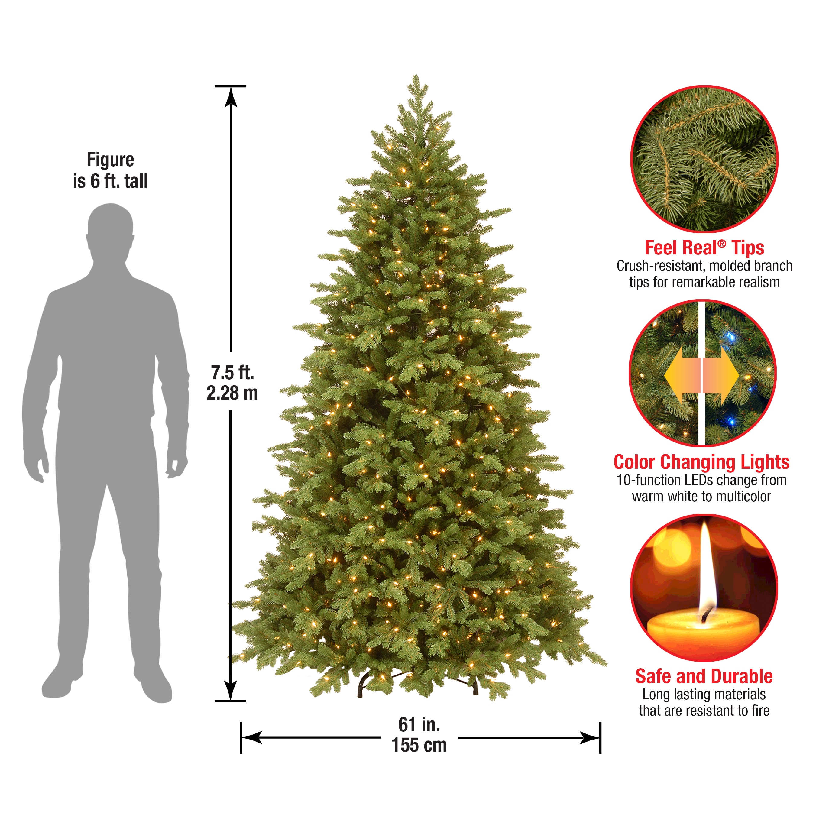 National Tree Company PEPO2-D08-75 Artificial-Christmas-Trees - View #8