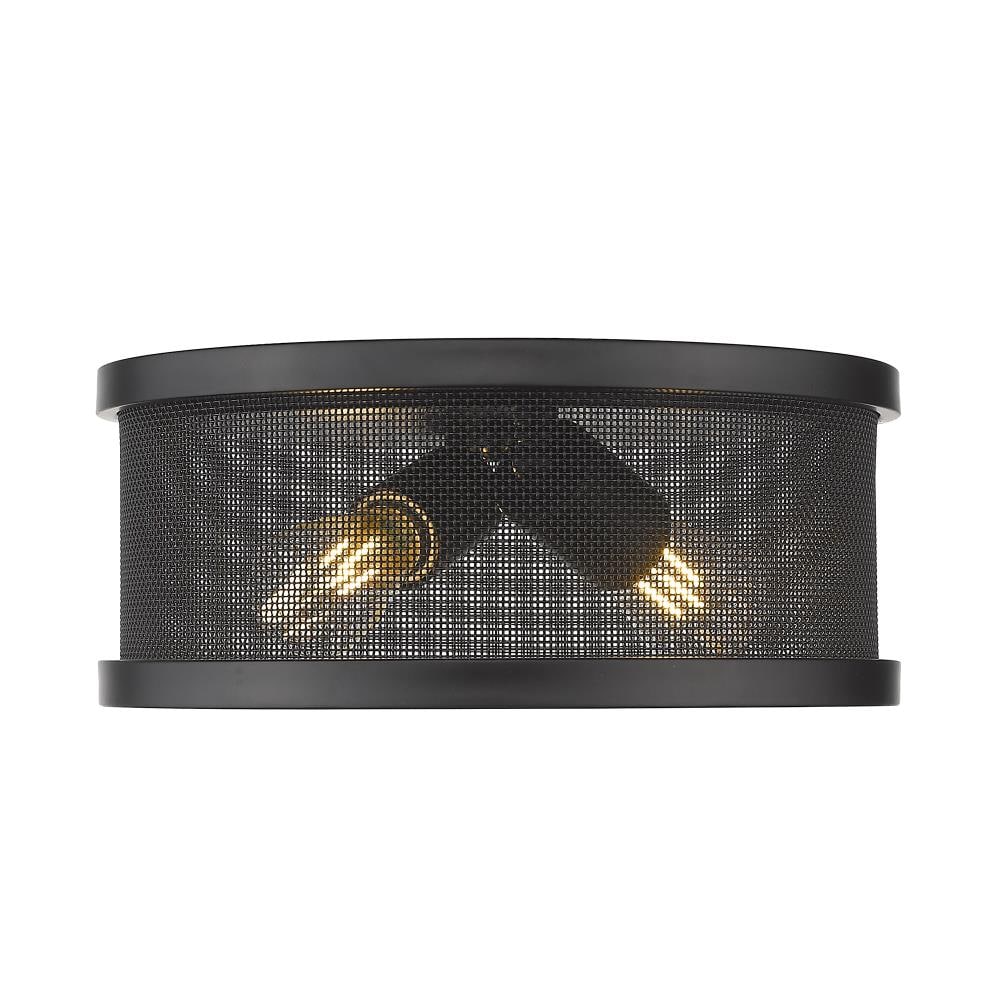 Golden Lighting 3168-FM11 BLK-BLK flushmounts - View #2