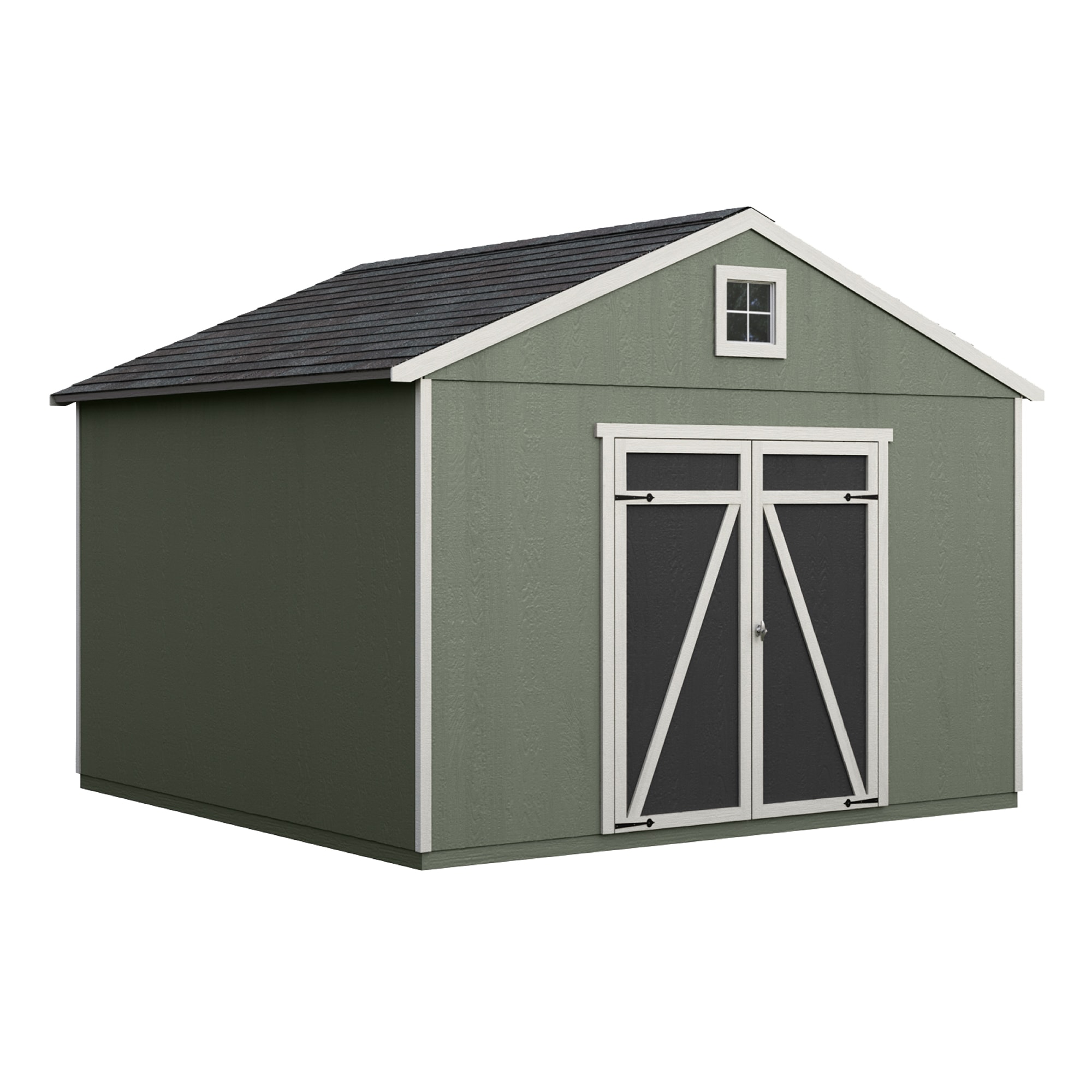 Heartland 192654 Statesman 12-ft x 12-ft Gable Style Wood Outdoor Storage Shed with 1 Windows 1 Doors