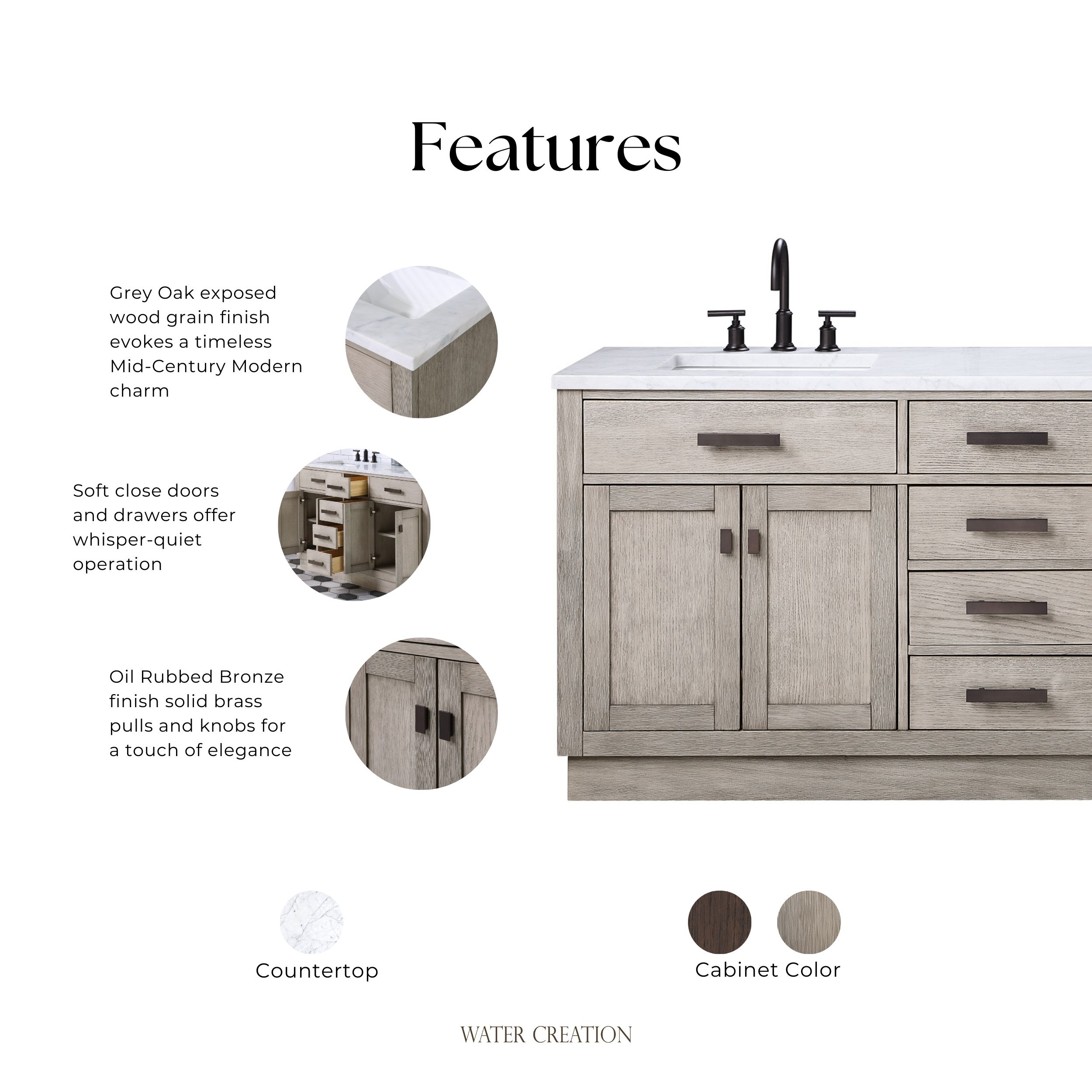 Water Creation CH72D-0314GK Bath-Vanity-Combo - View #11