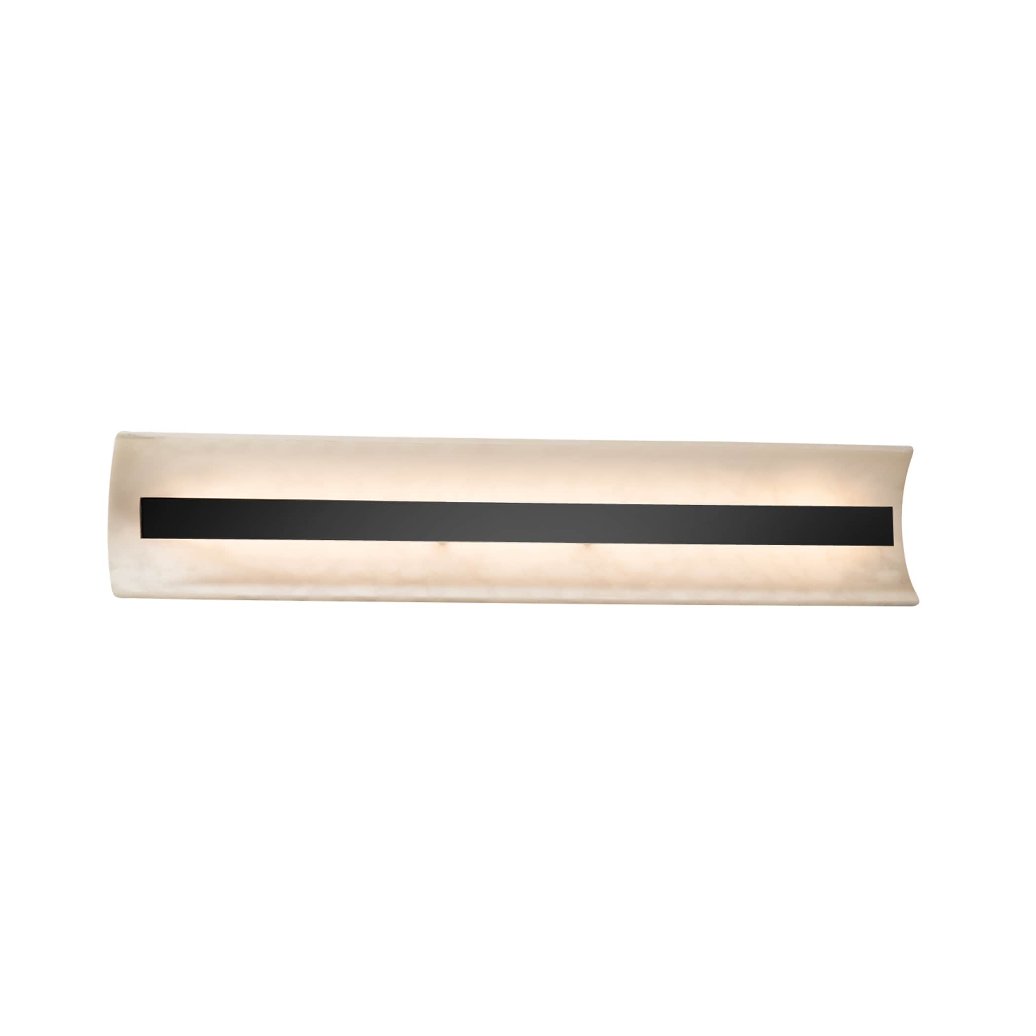 Justice Design Group CLD-8625-MBLK Clouds 29-in 1-Light Matte Black LED Transitional Vanity Light