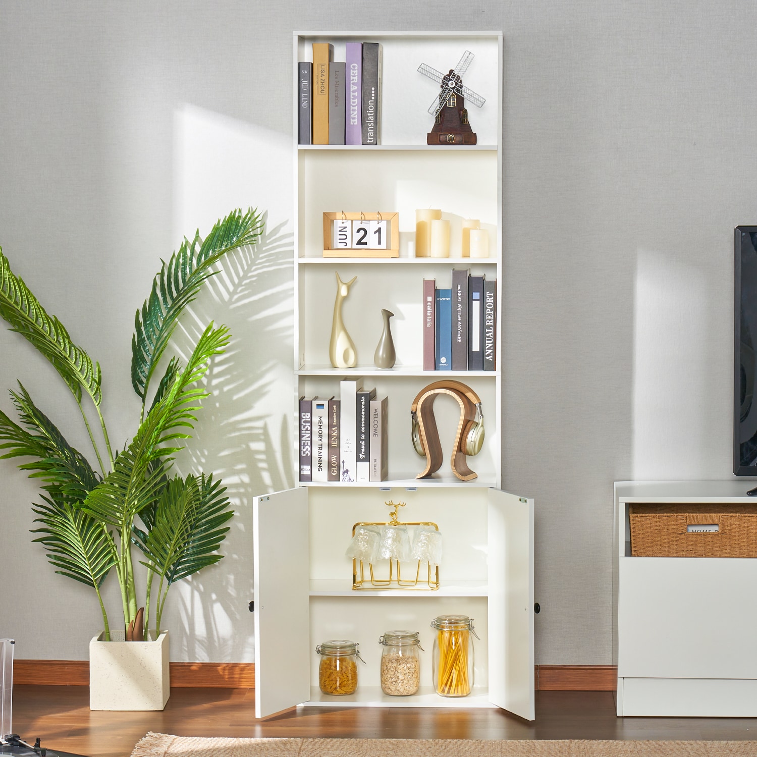 AOXUN H14029WH bookcases - View #2