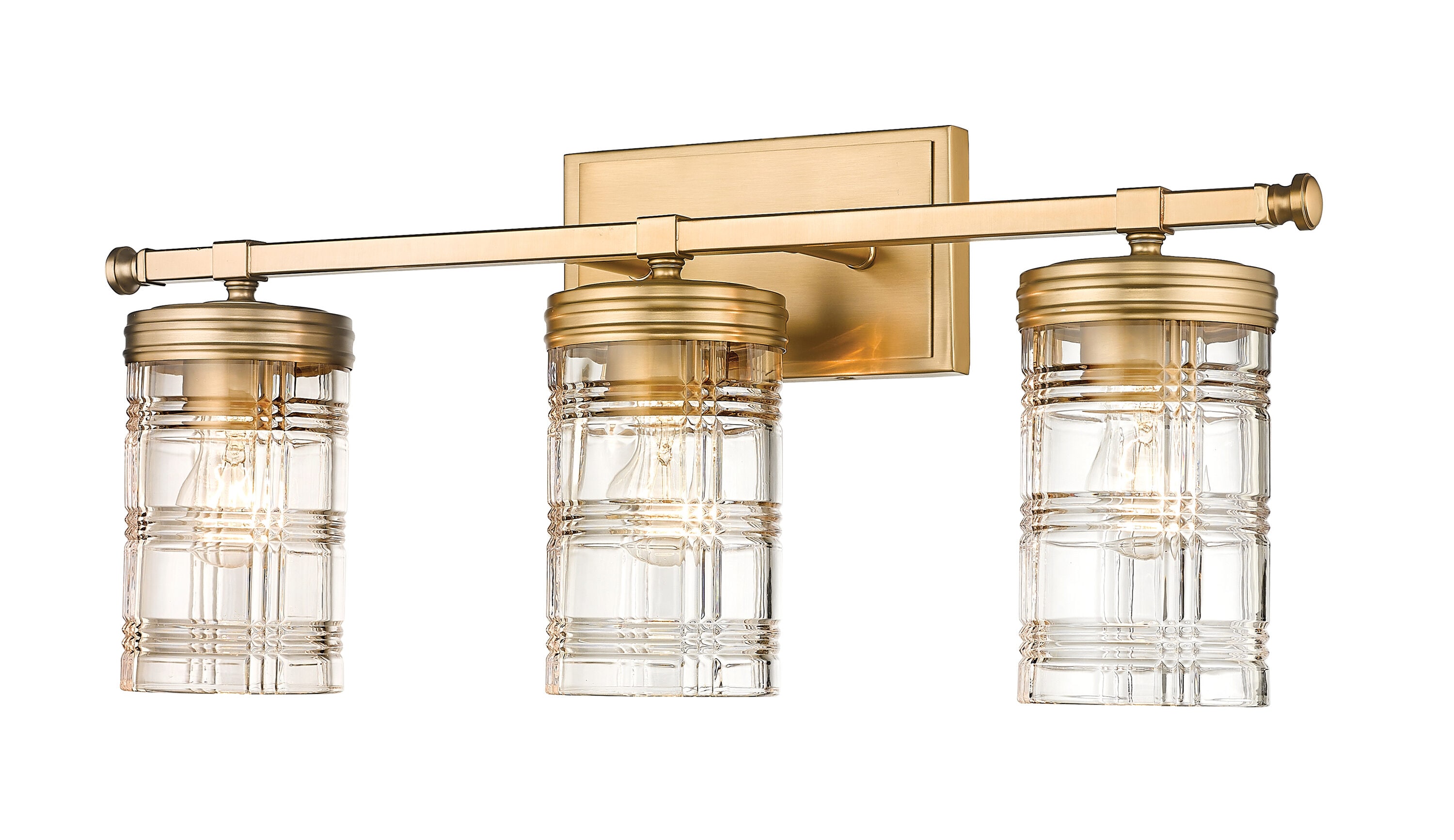 Z-Lite 344-3V-HG Archer 25-in 3 -Light Polished Gold Transitional Vanity light