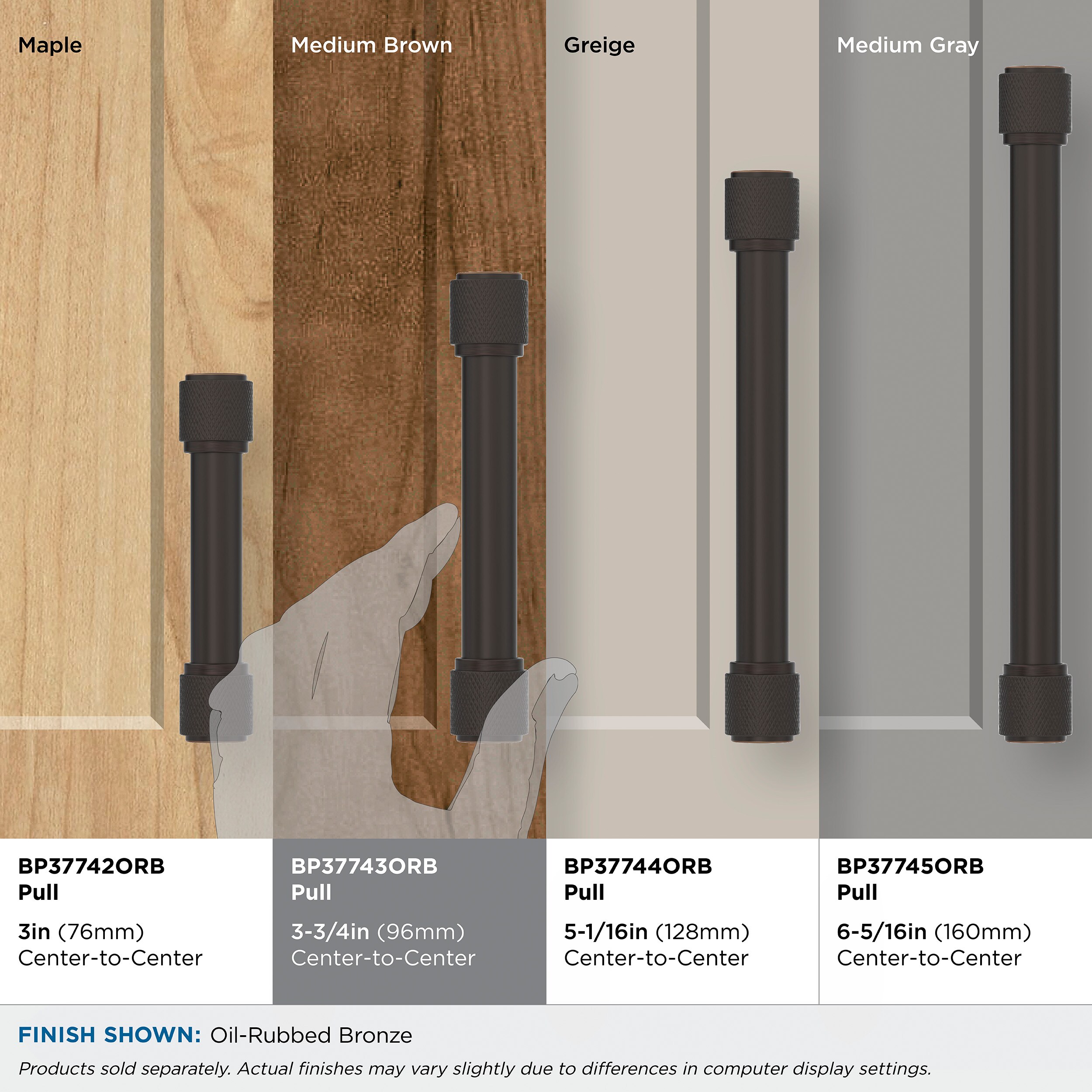 Amerock BP37743ORB Cabinet-Pulls - View #7