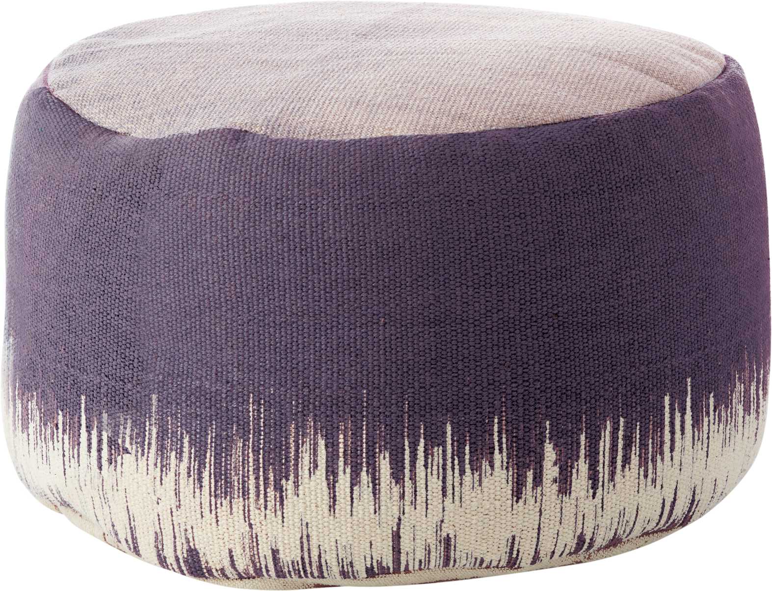 Mina Victory 798019074197 Lifestyles 20-in x 20-in Purple Round Indoor Decorative Pillow