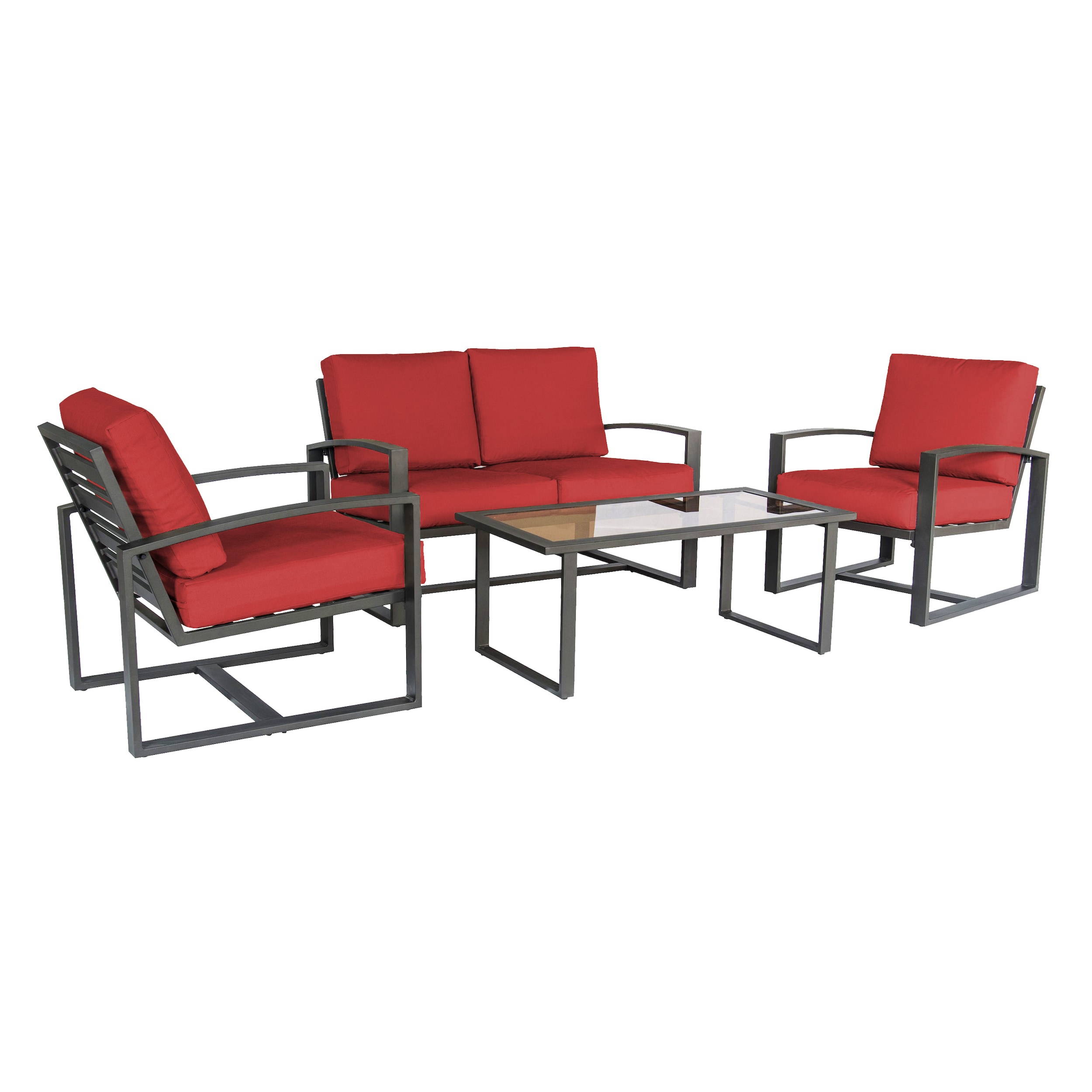 Leisure Made 967003-RED Patio-Conversation-Sets - View #6
