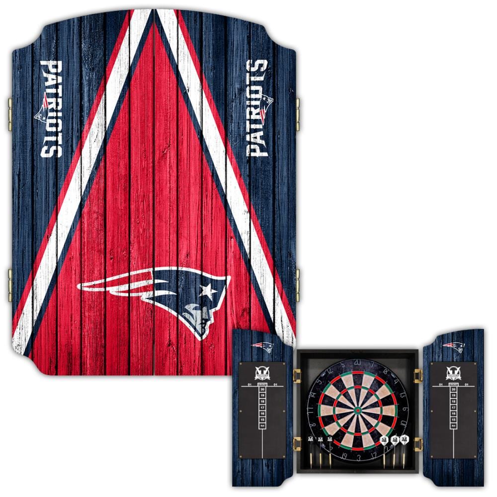 Victory Tailgate New England Patriots NFL Dartboard Cabinet