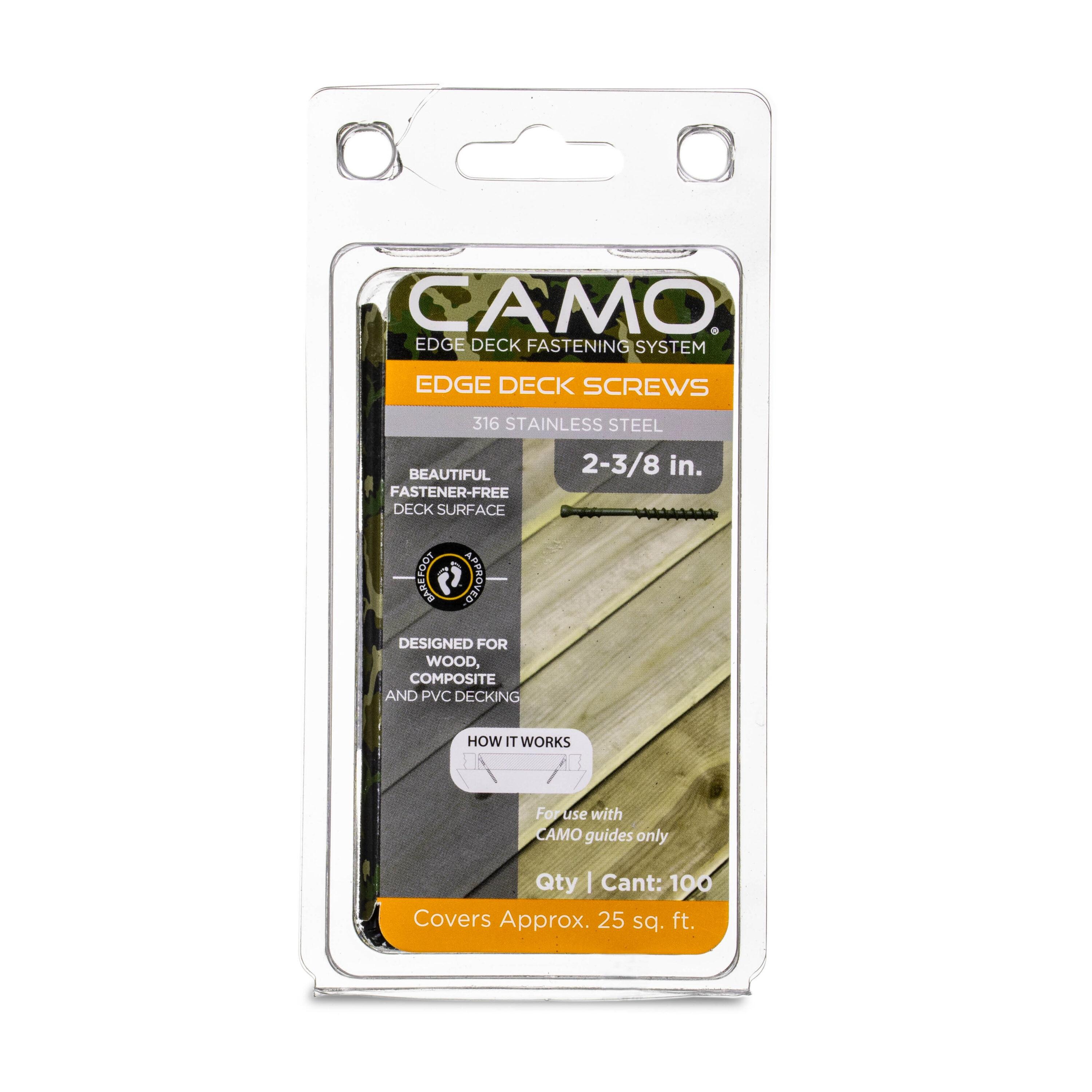 CAMO 0345240S #7 x 2-3/8-in Wood to wood Deck Screws ( 100.0 -Per Box )