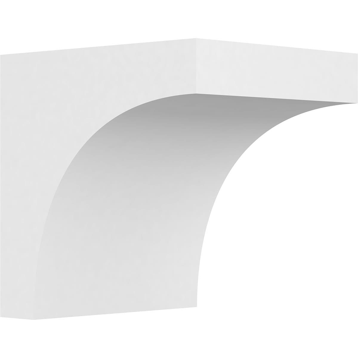 Ekena Millwork CORP05X06X06STO 5-in x 6-in x 6-in Standard stockport Unfinished White PVC Paintable Corbel