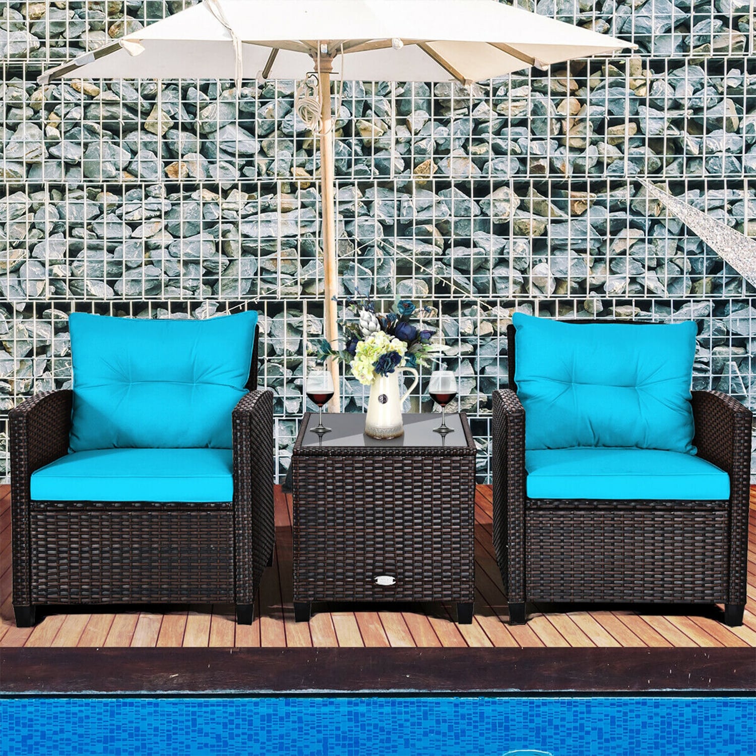 Forclover HYFC-8667TU Patio-Conversation-Sets - View #2