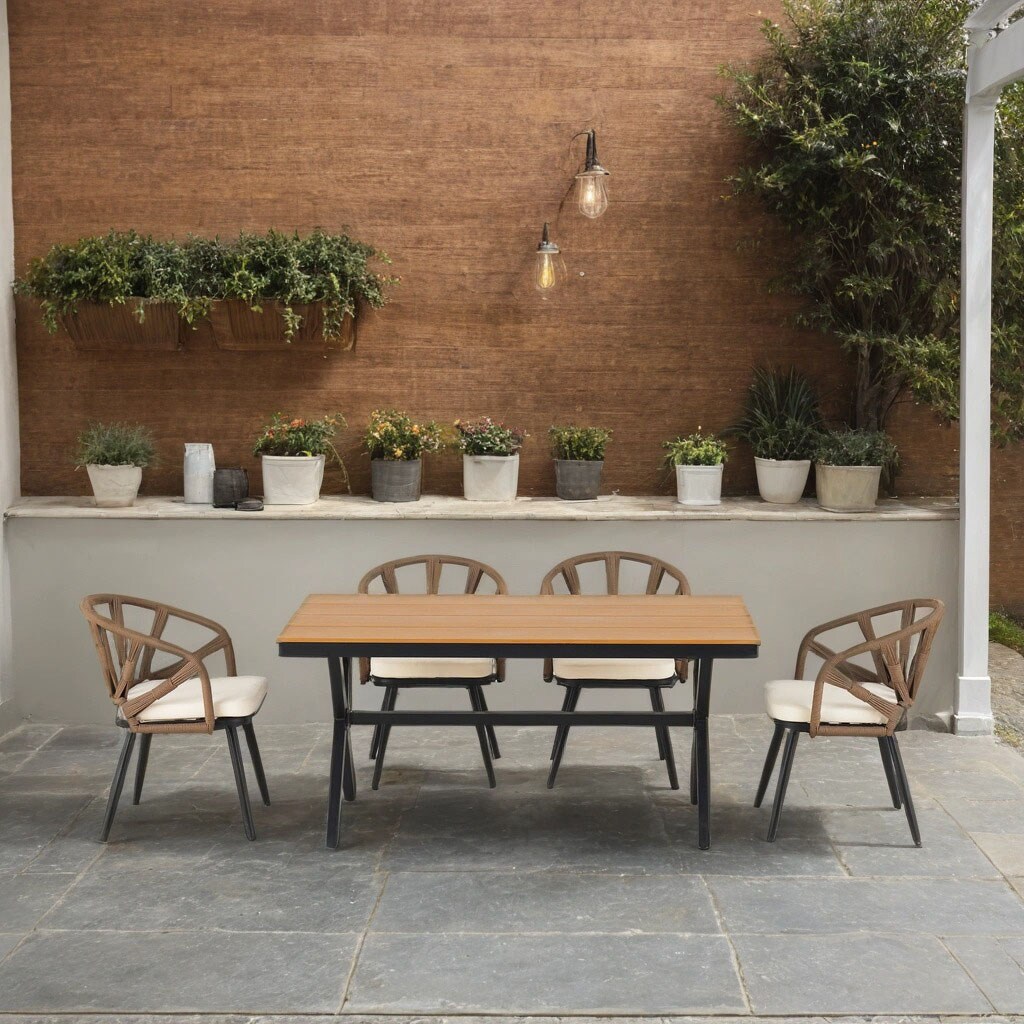 SINOFURN SYA020389BG Patio-Dining-Sets - View #3