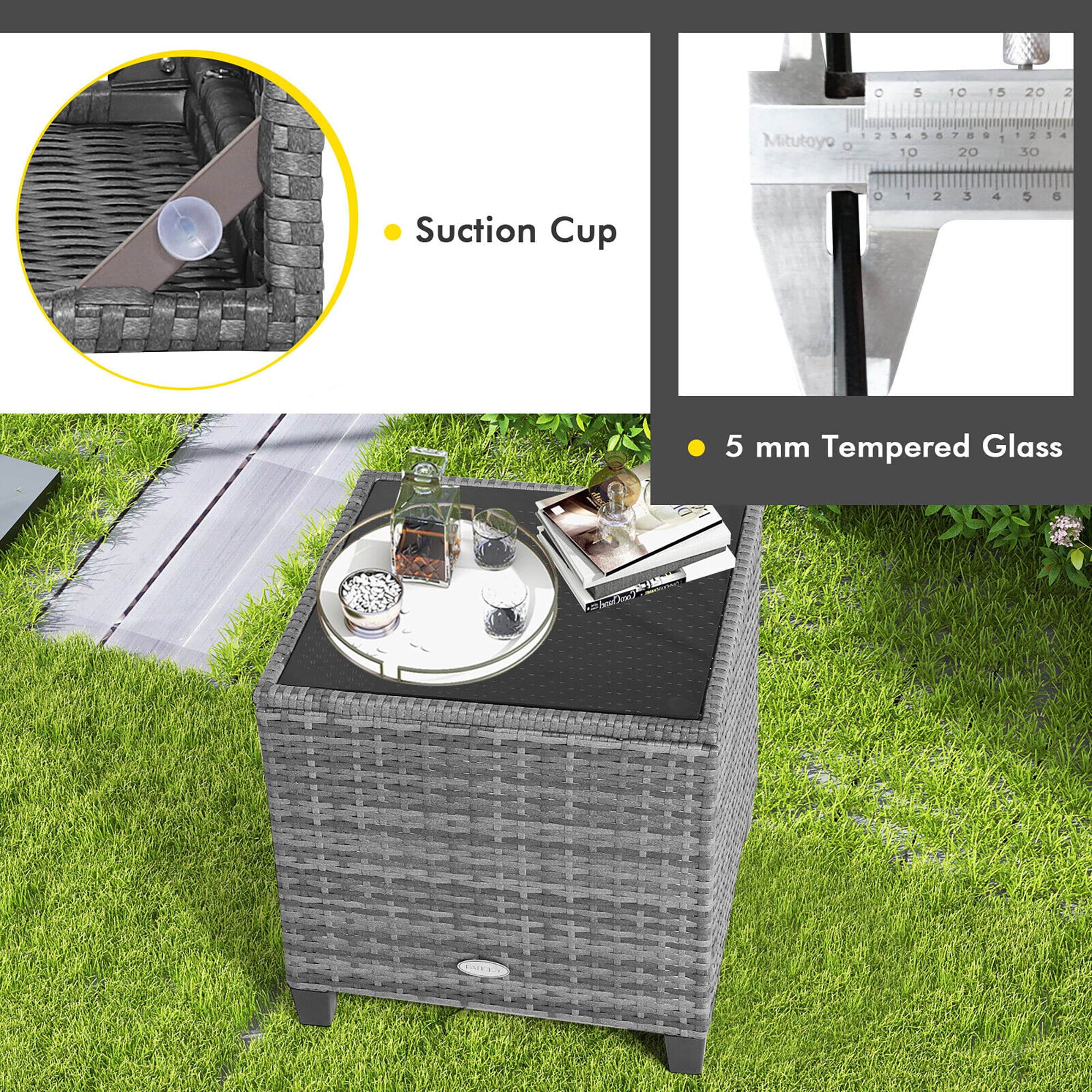 Forclover HYFL-267GR Patio-Conversation-Sets - View #3