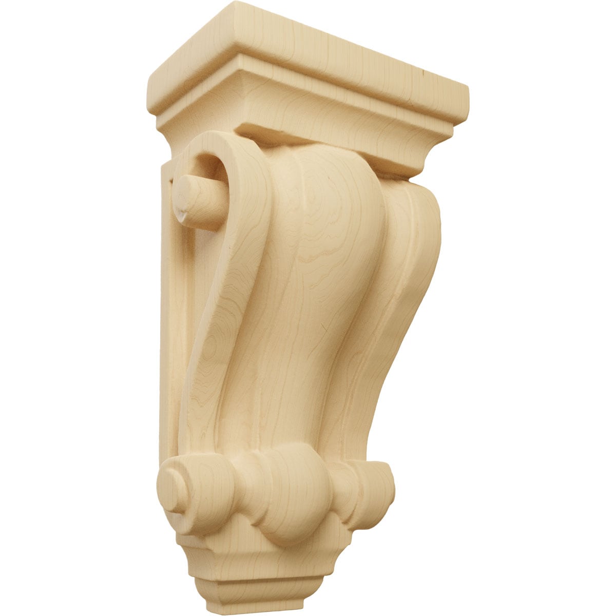 Alder Hand-Carved Wood Corbel 7.5" x 4"