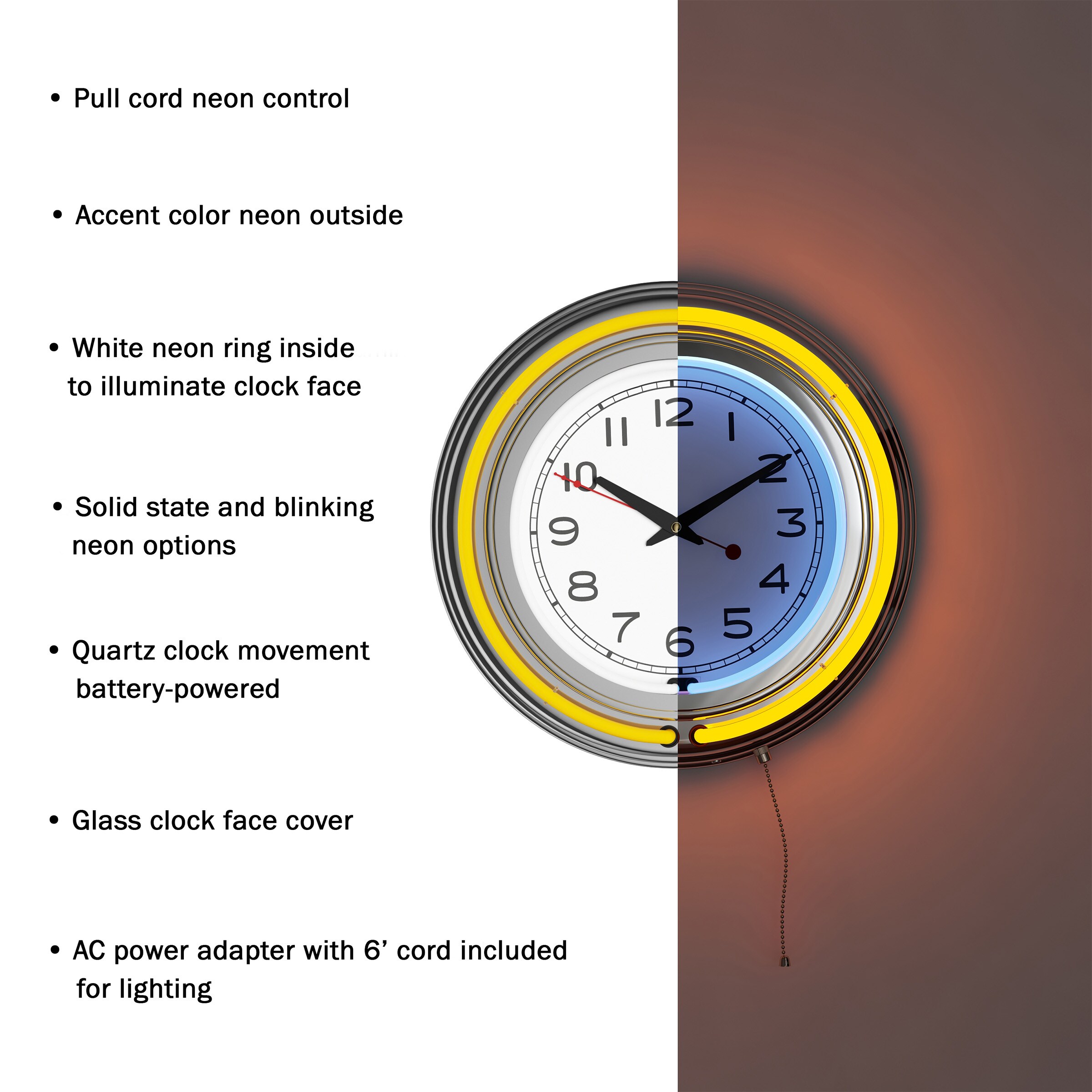 Hastings Home 436253TDI Indoor-Outdoor-Clocks - View #3
