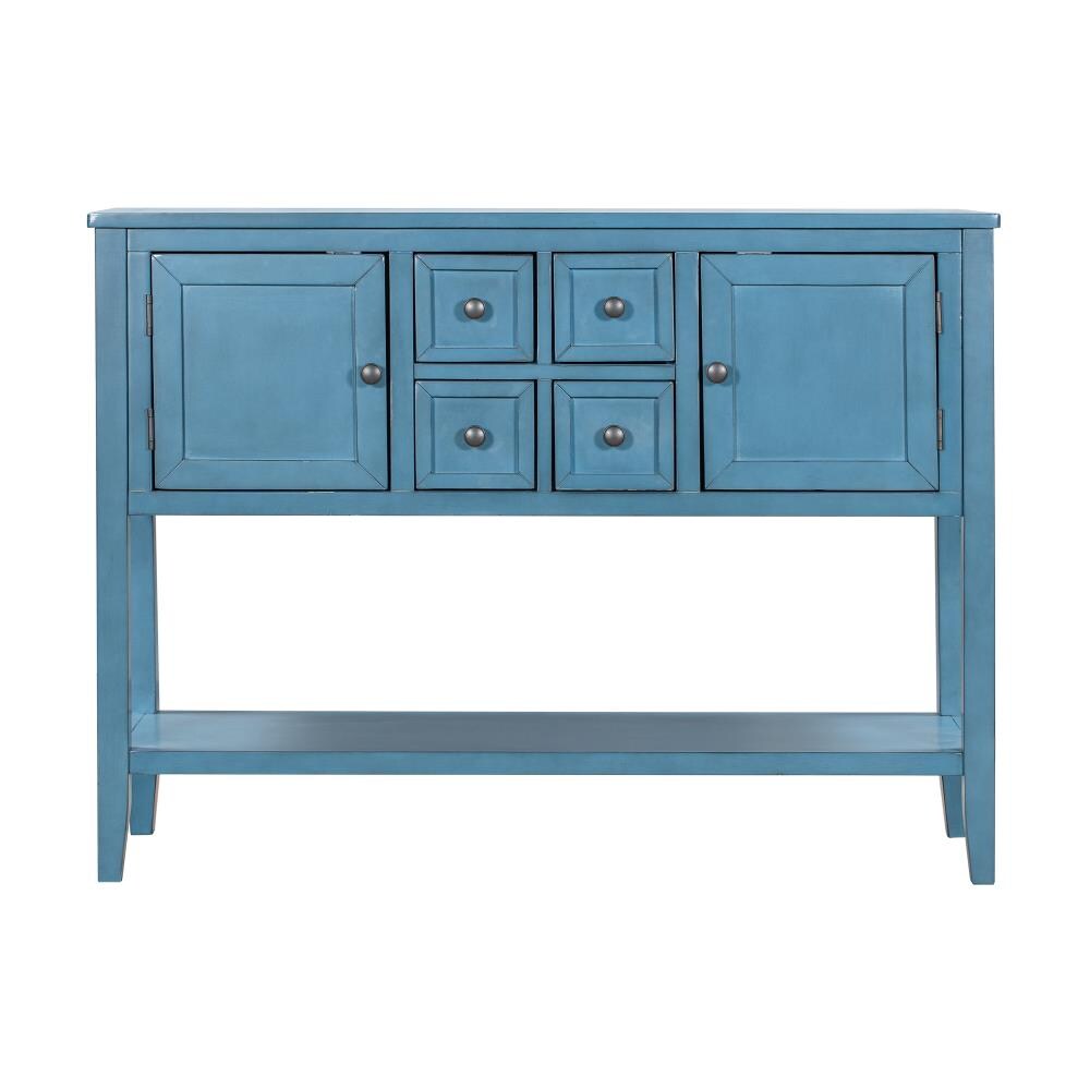 CASAINC TR-WF196437AAM Vintage Navy Console Table