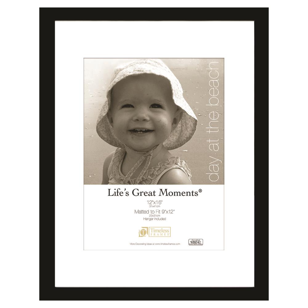 Timeless Frames 78319 Black Composite Picture Frame (12-in x 16-in)